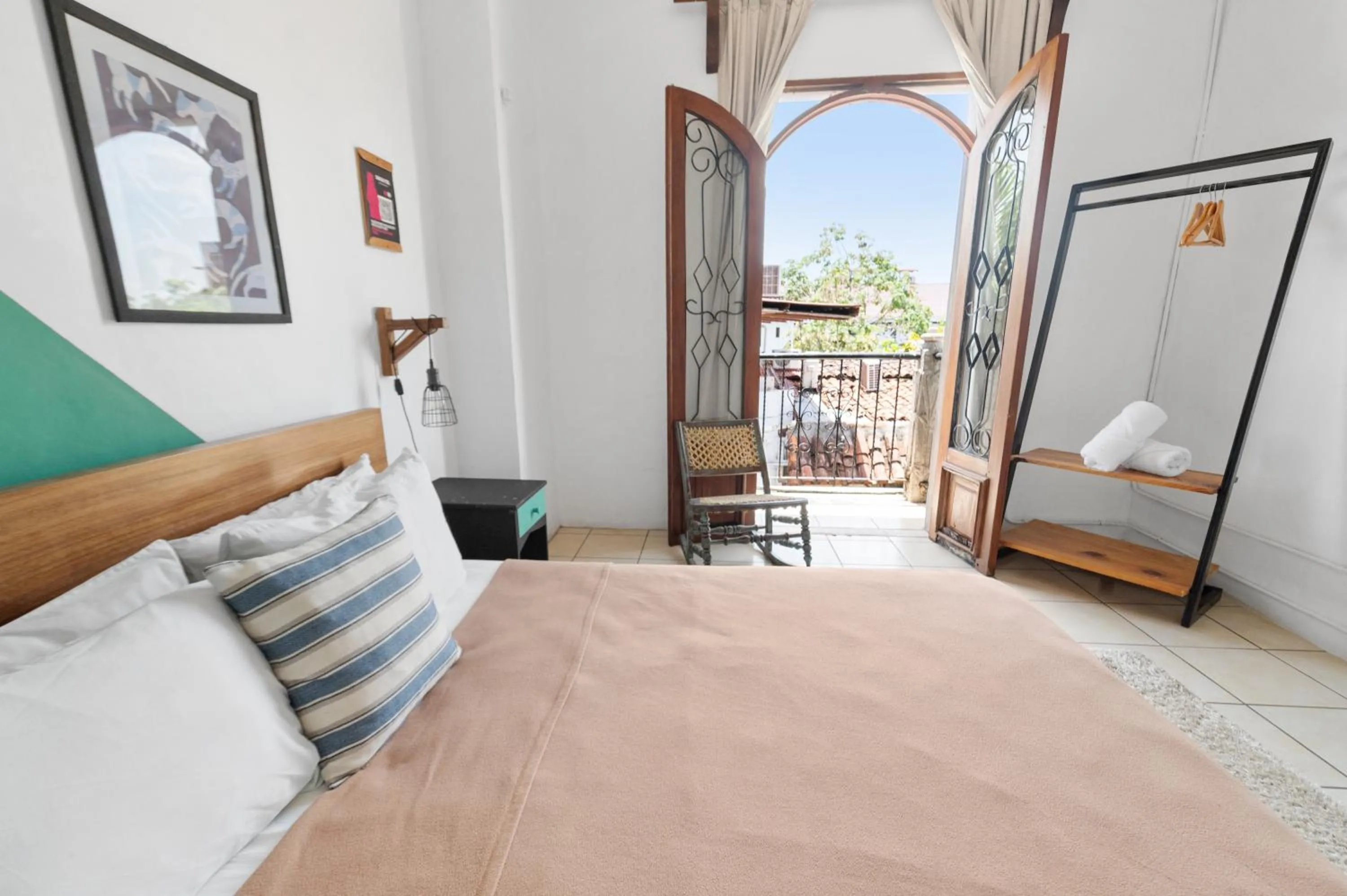 Bed in Socialtel Granada