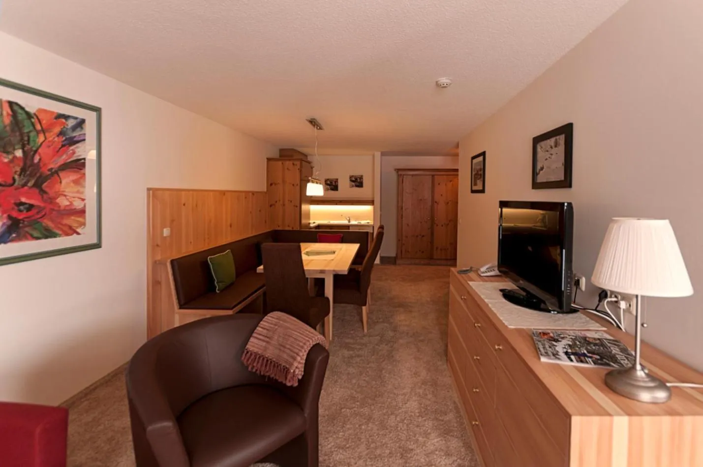 Kitchen or kitchenette in Appartements Spullersee