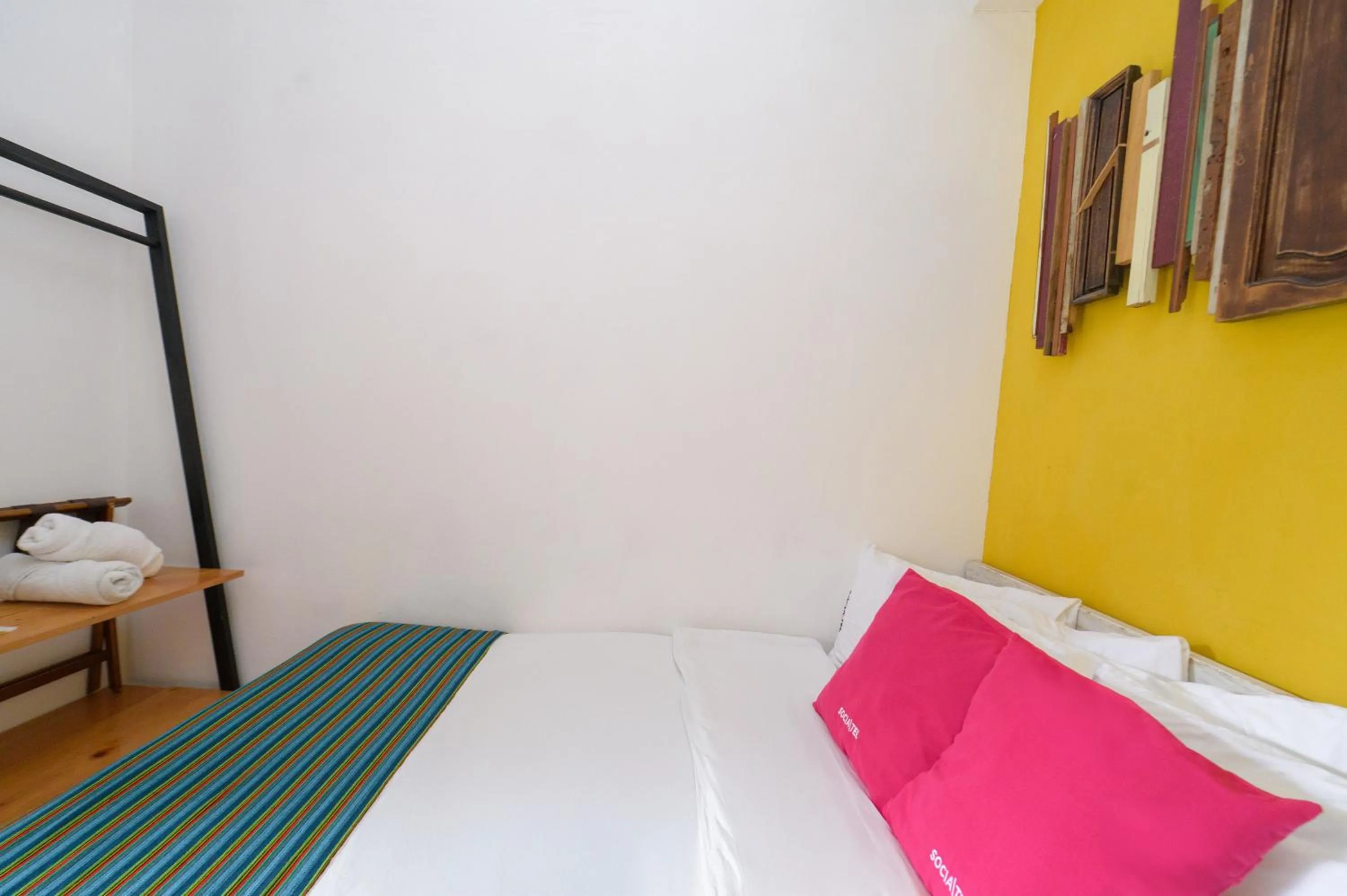 Bed in Socialtel Antigua