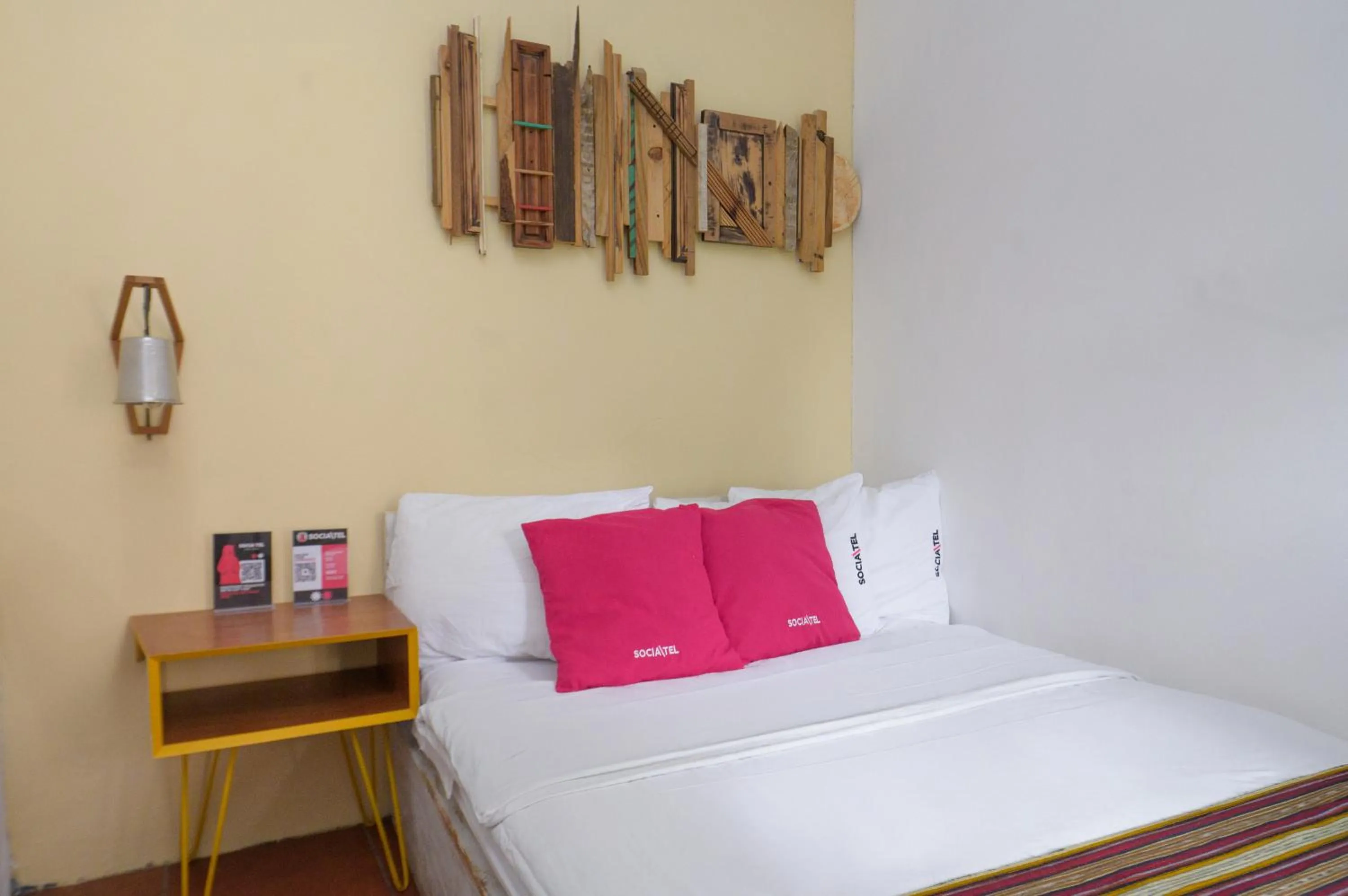 Bed in Socialtel Antigua