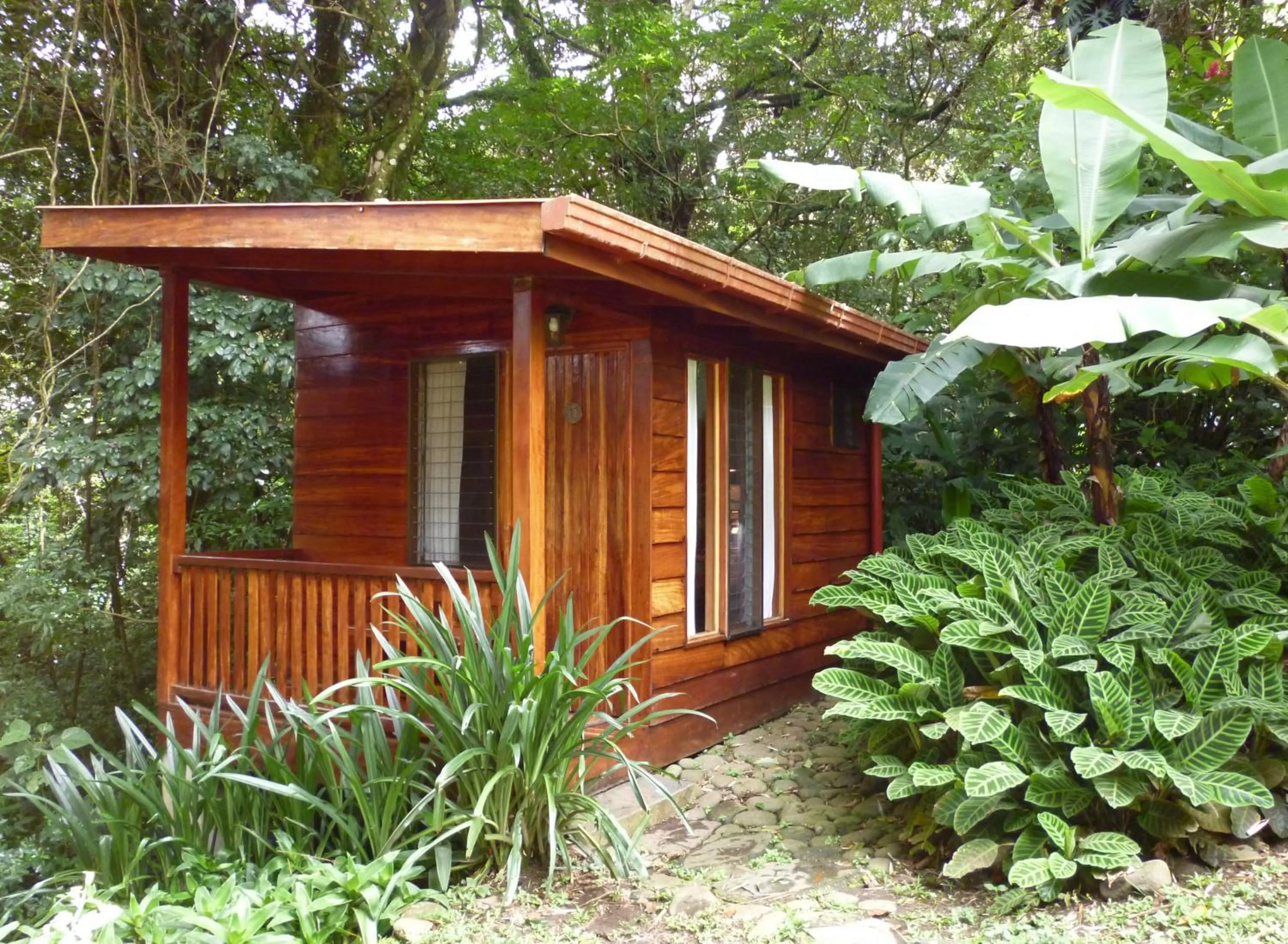 Garden view in Arco Iris Lodge