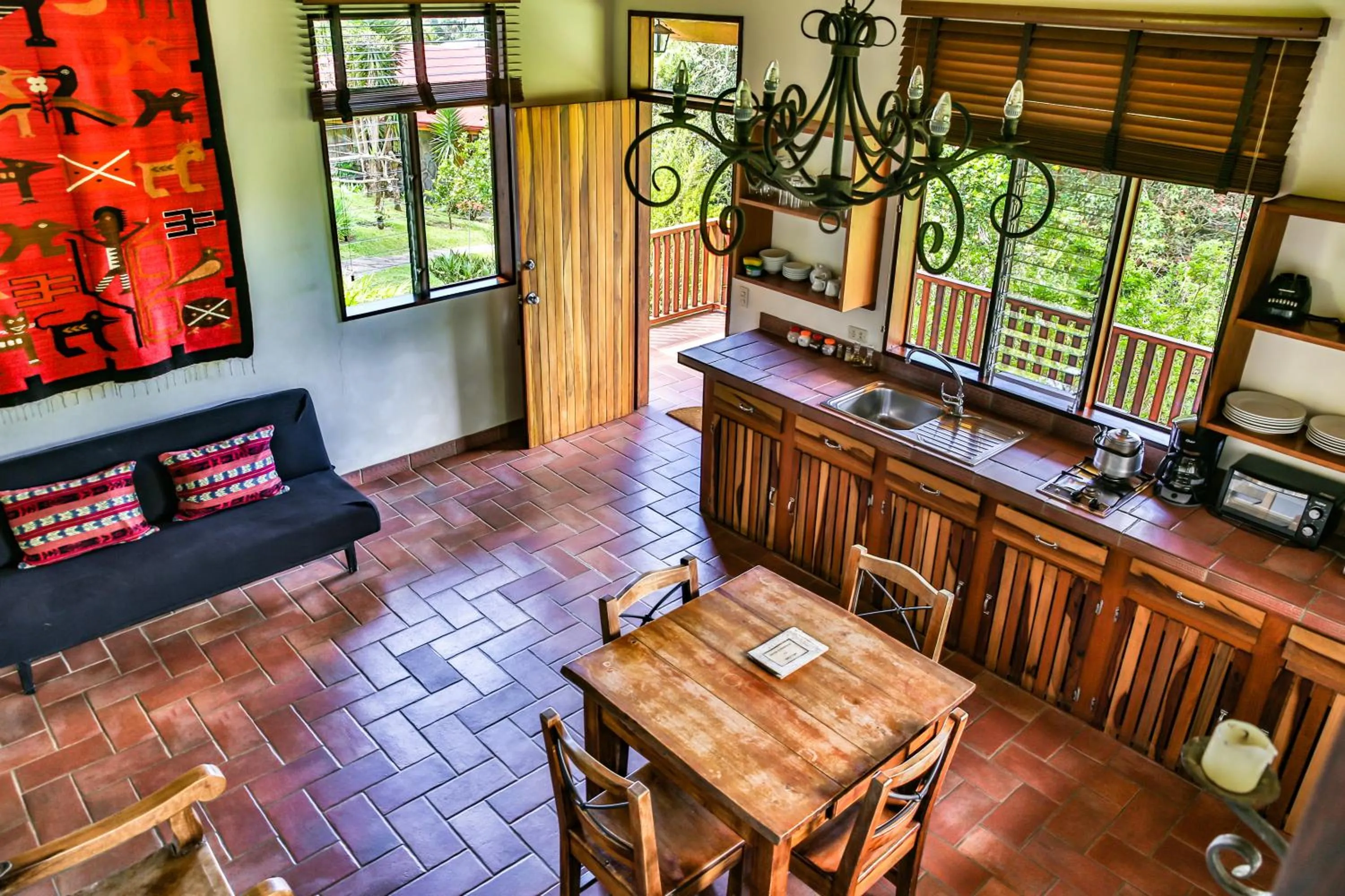Kitchen or kitchenette in Arco Iris Lodge