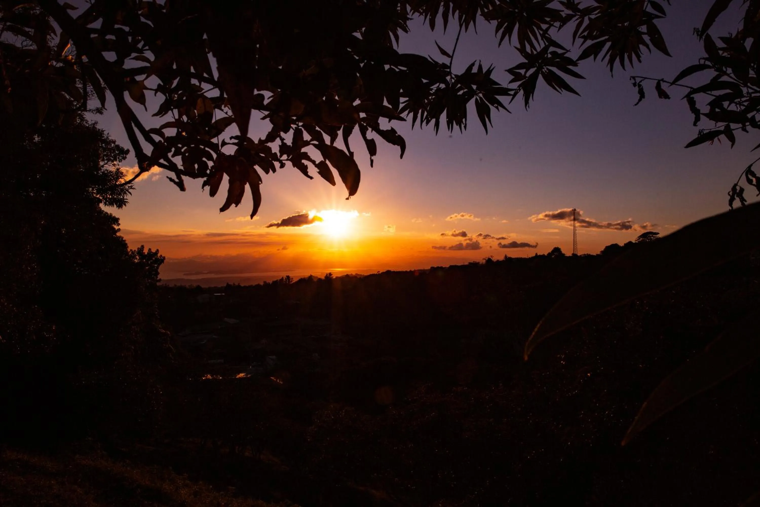 Sunset in Arco Iris Lodge