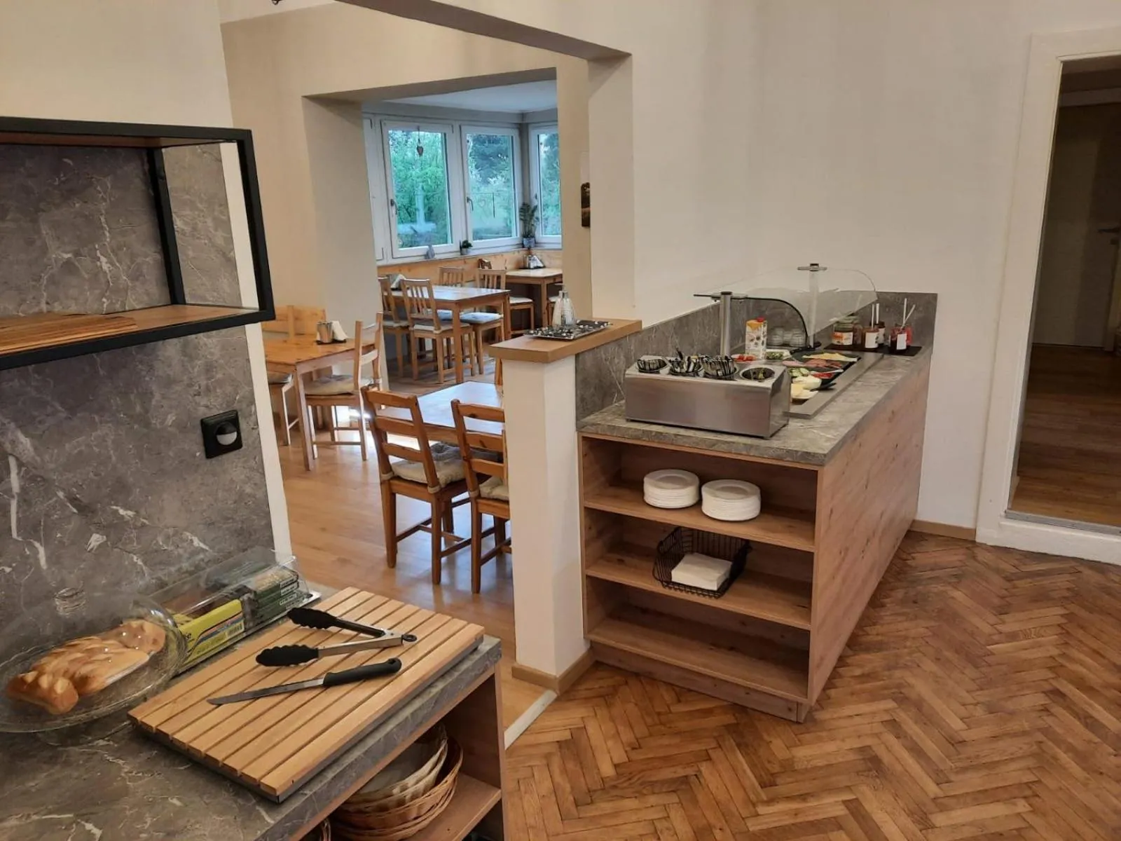 Buffet breakfast in Frühstückshaus Wunderland