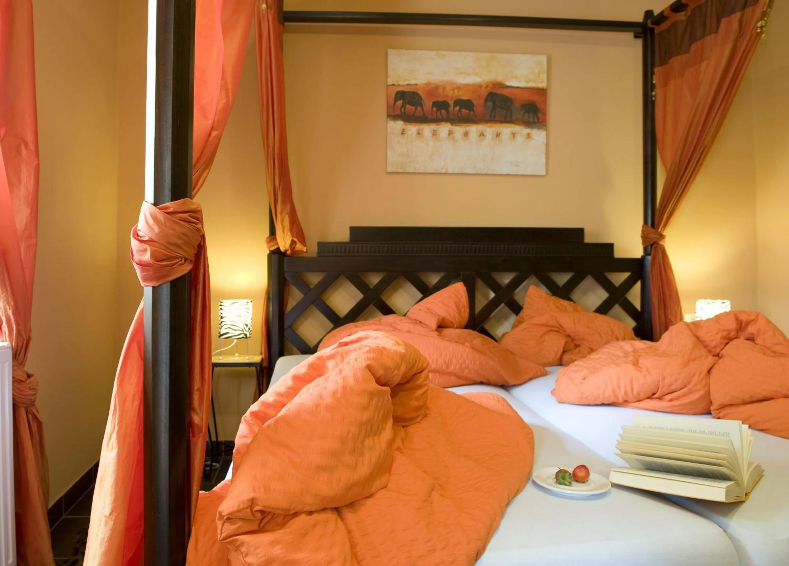 Bed in Frühstückshaus Wunderland