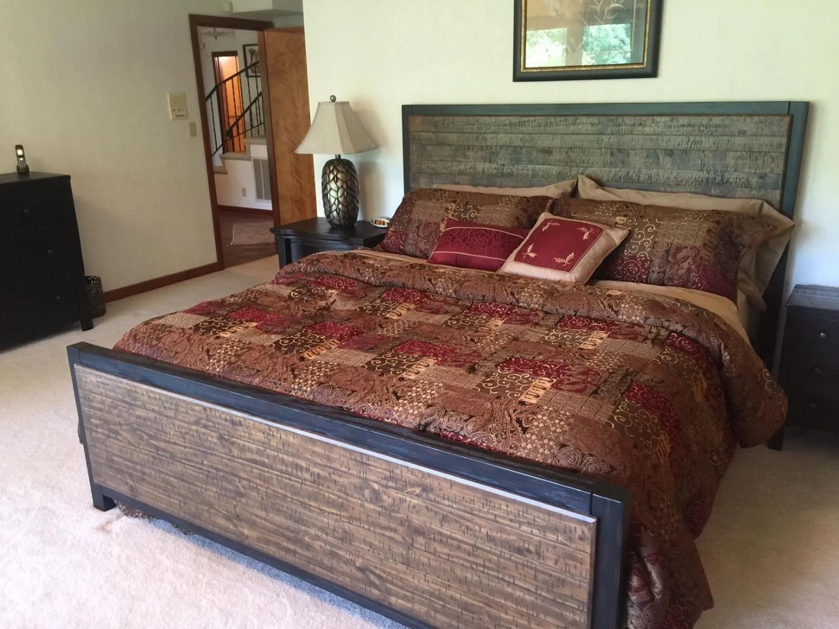 Bed in The Lodge in Sugar Hollow