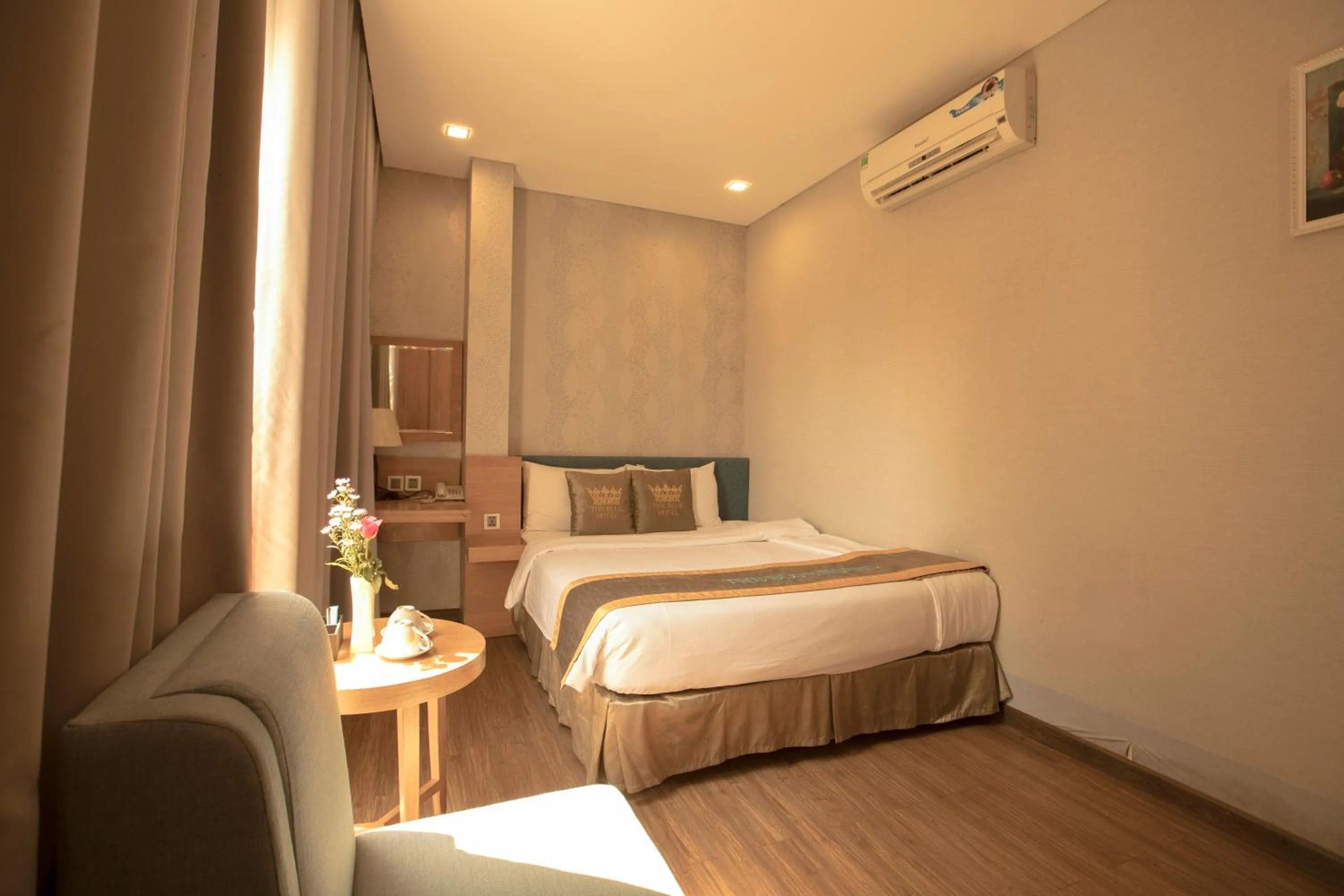 Bed in The Blue Airport Hotel