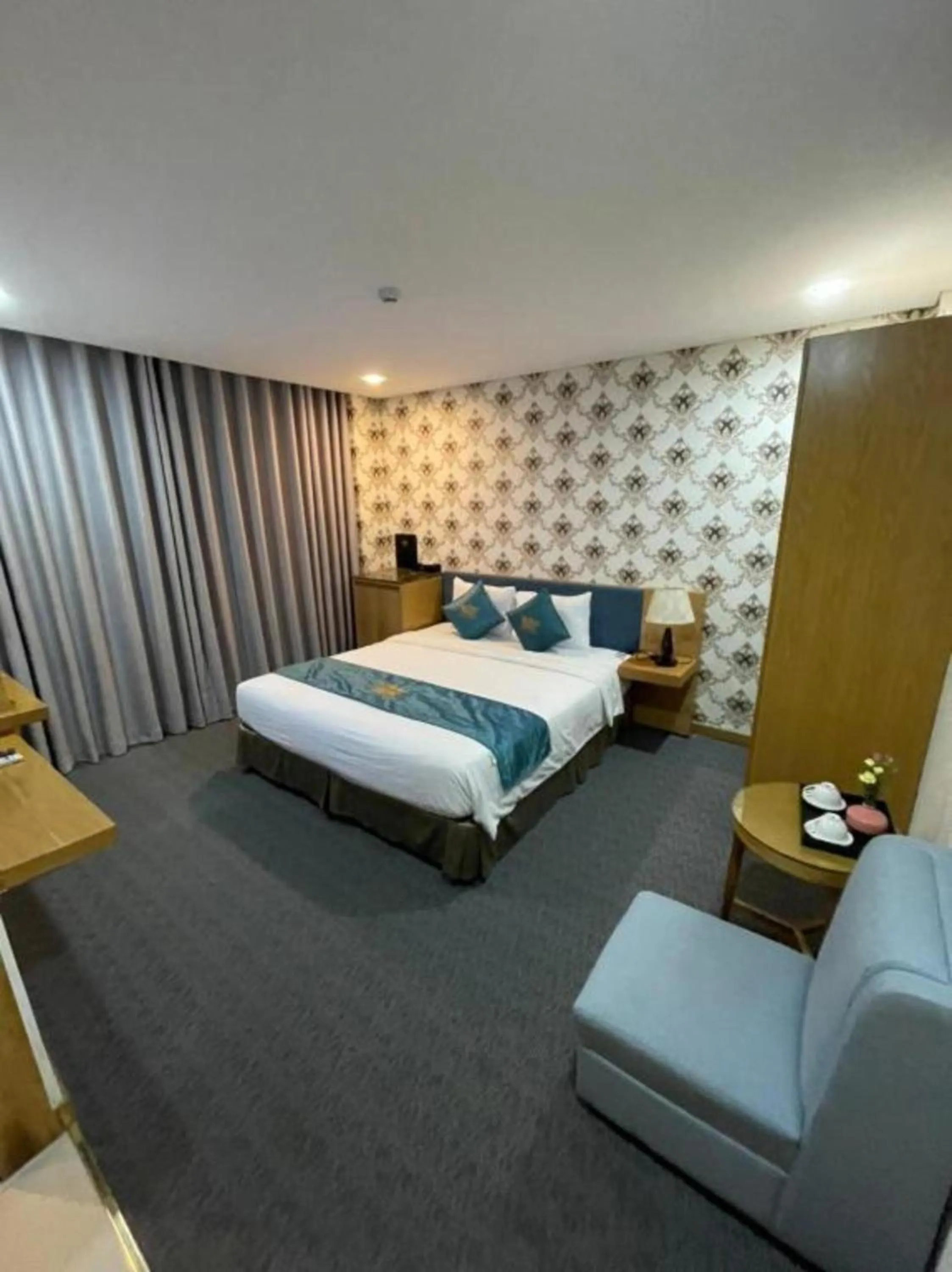 Bed in The Blue Airport Hotel