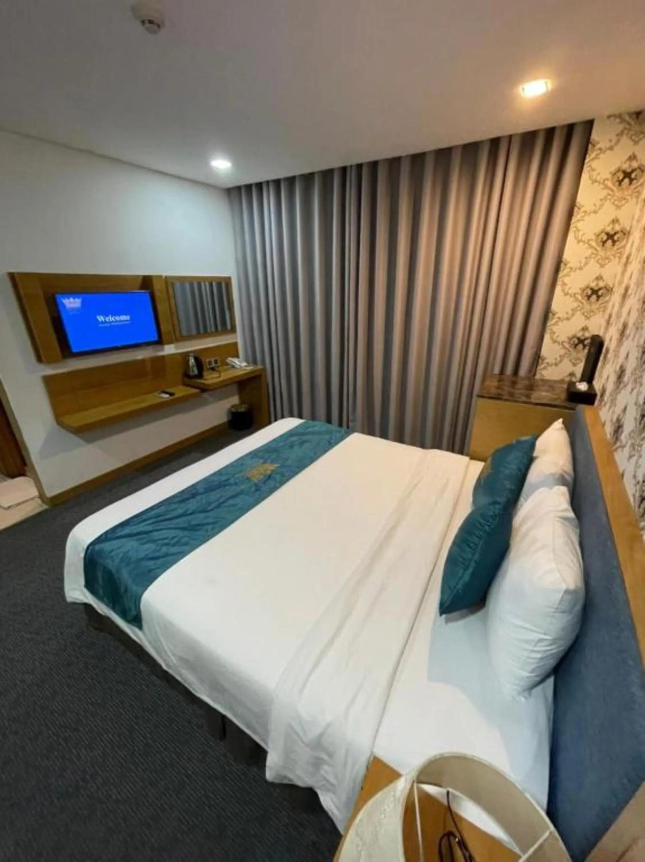 Bed in The Blue Airport Hotel