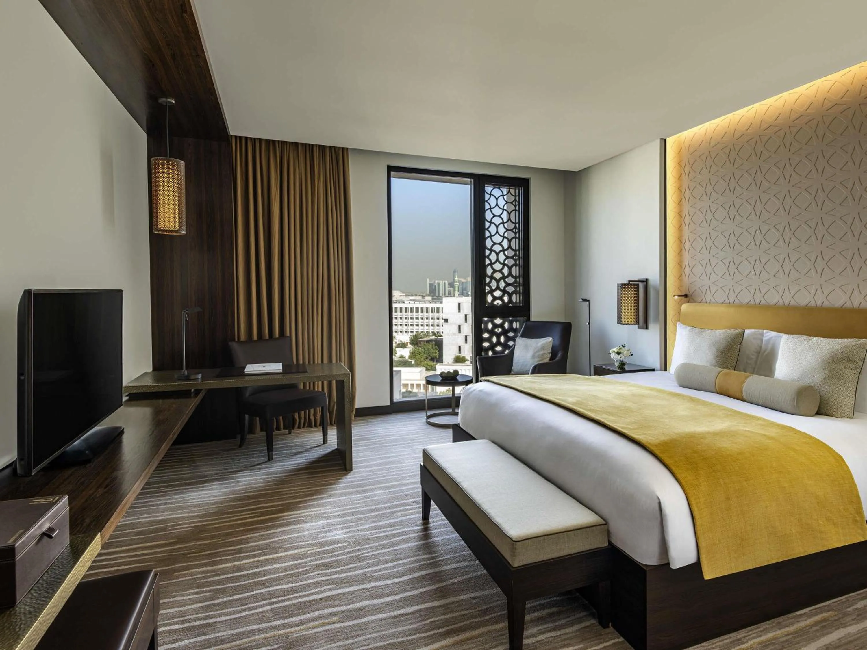 Bedroom, Bed in Alwadi Hotel Doha - MGallery Collection