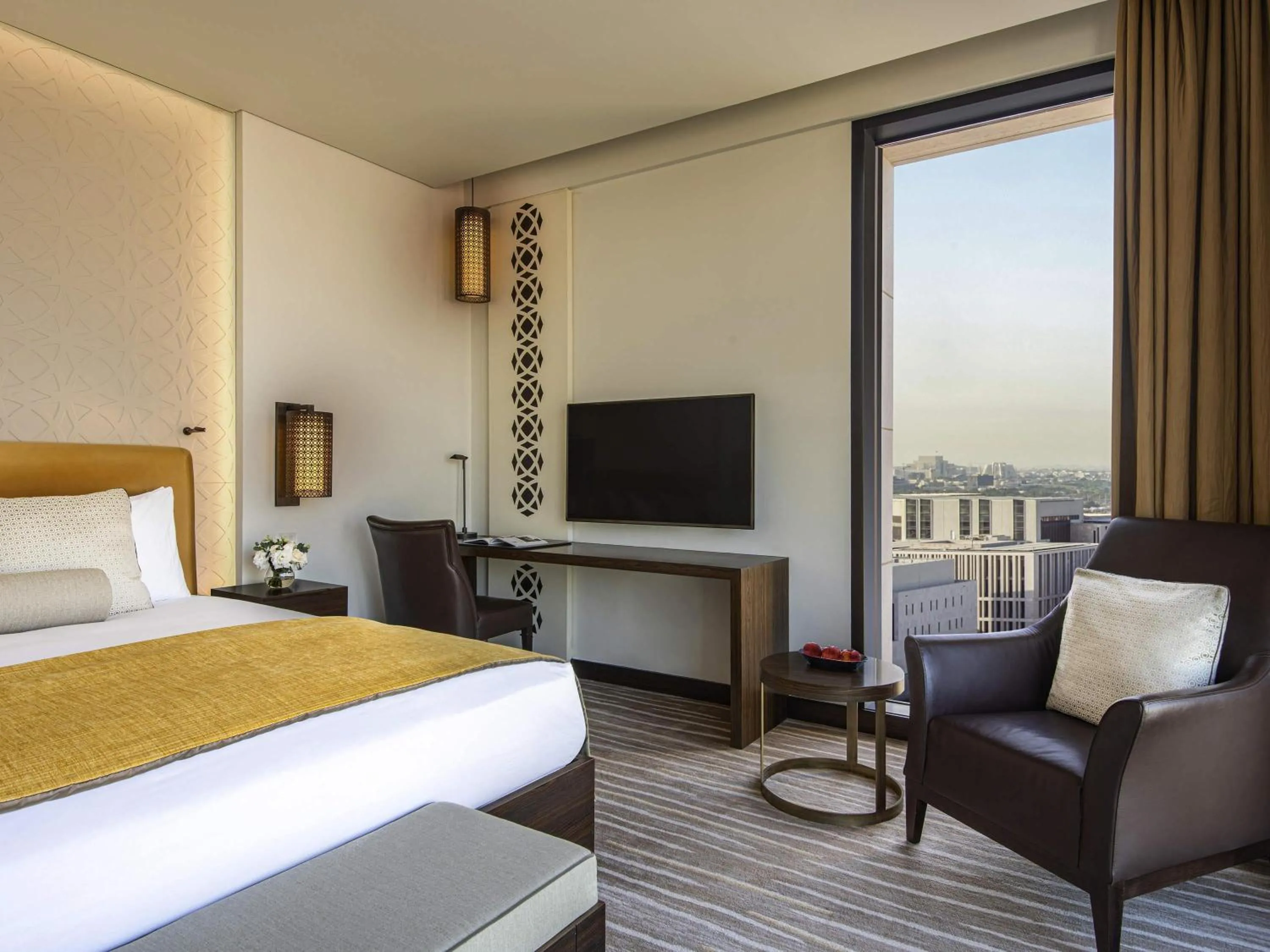 Bedroom, Bed in Alwadi Hotel Doha - MGallery Collection