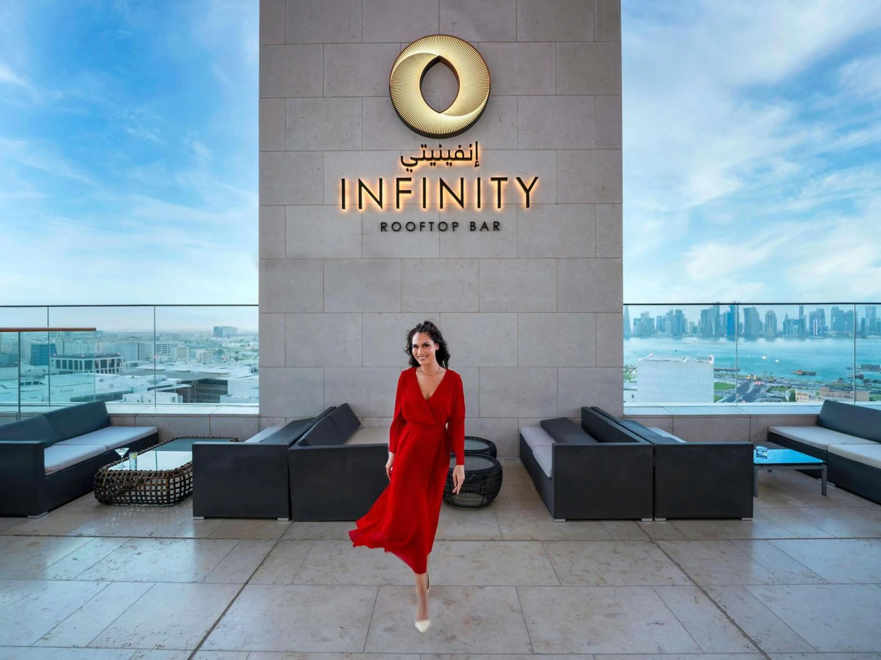 Lounge or bar in Alwadi Hotel Doha - MGallery Collection