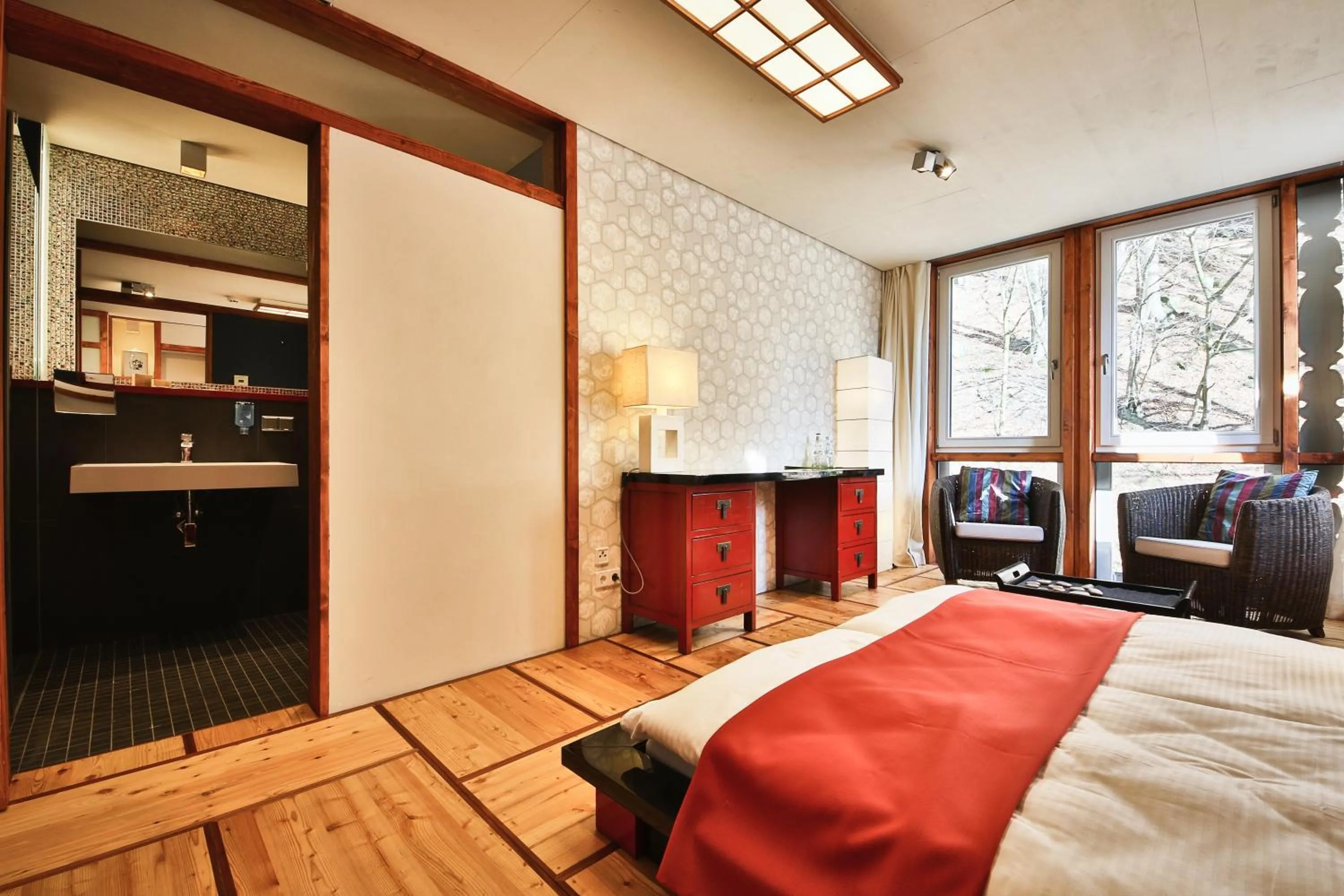 Photo of the whole room, Bed in Bio-Hotel Villa Waldfrieden