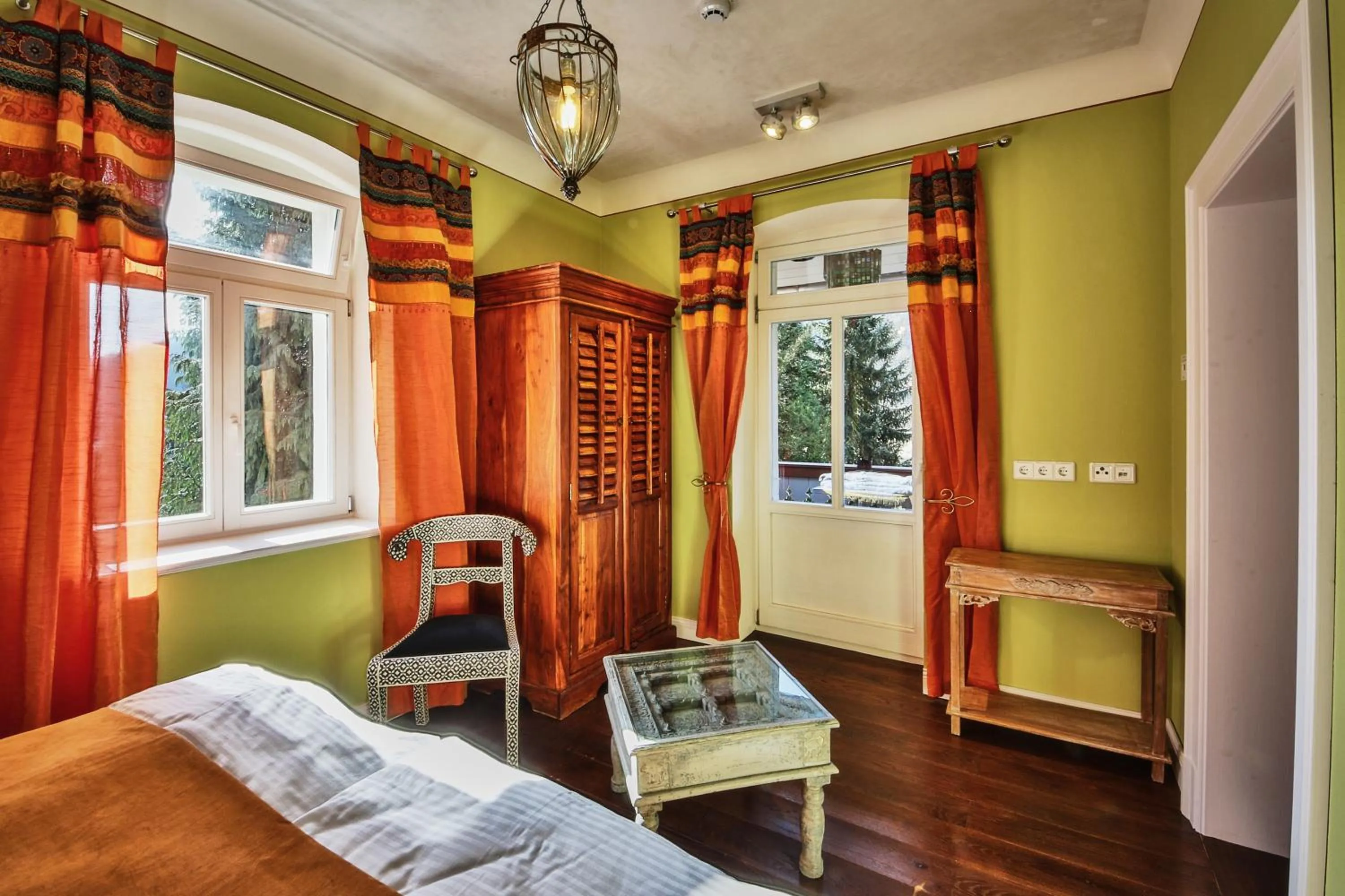 Bedroom, Bed in Bio-Hotel Villa Waldfrieden