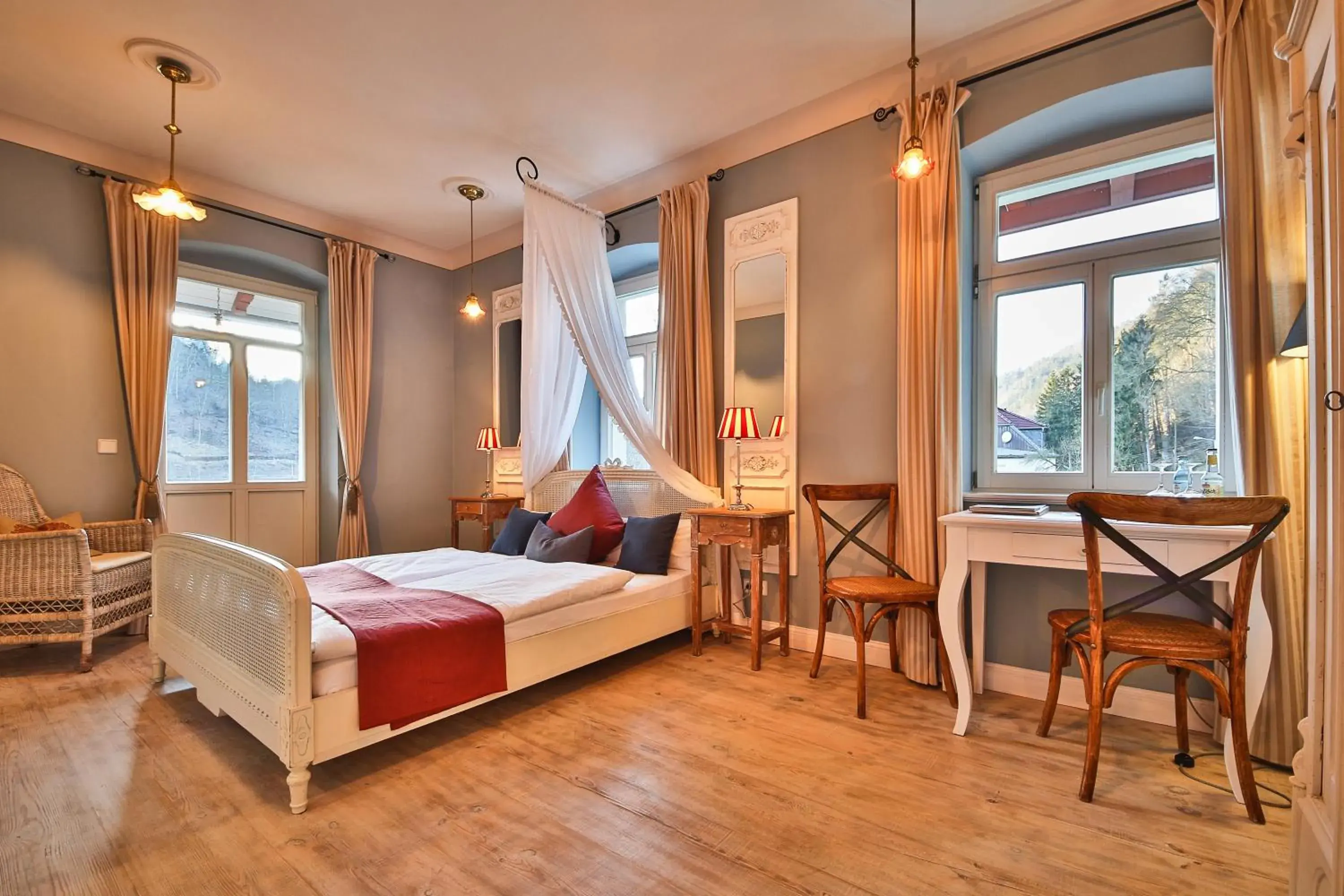 Double Room with Balcony - single occupancy in Bio-Hotel Villa Waldfrieden Double Room with Balcony - single occupancy in Bio-Hotel Villa Waldfrieden