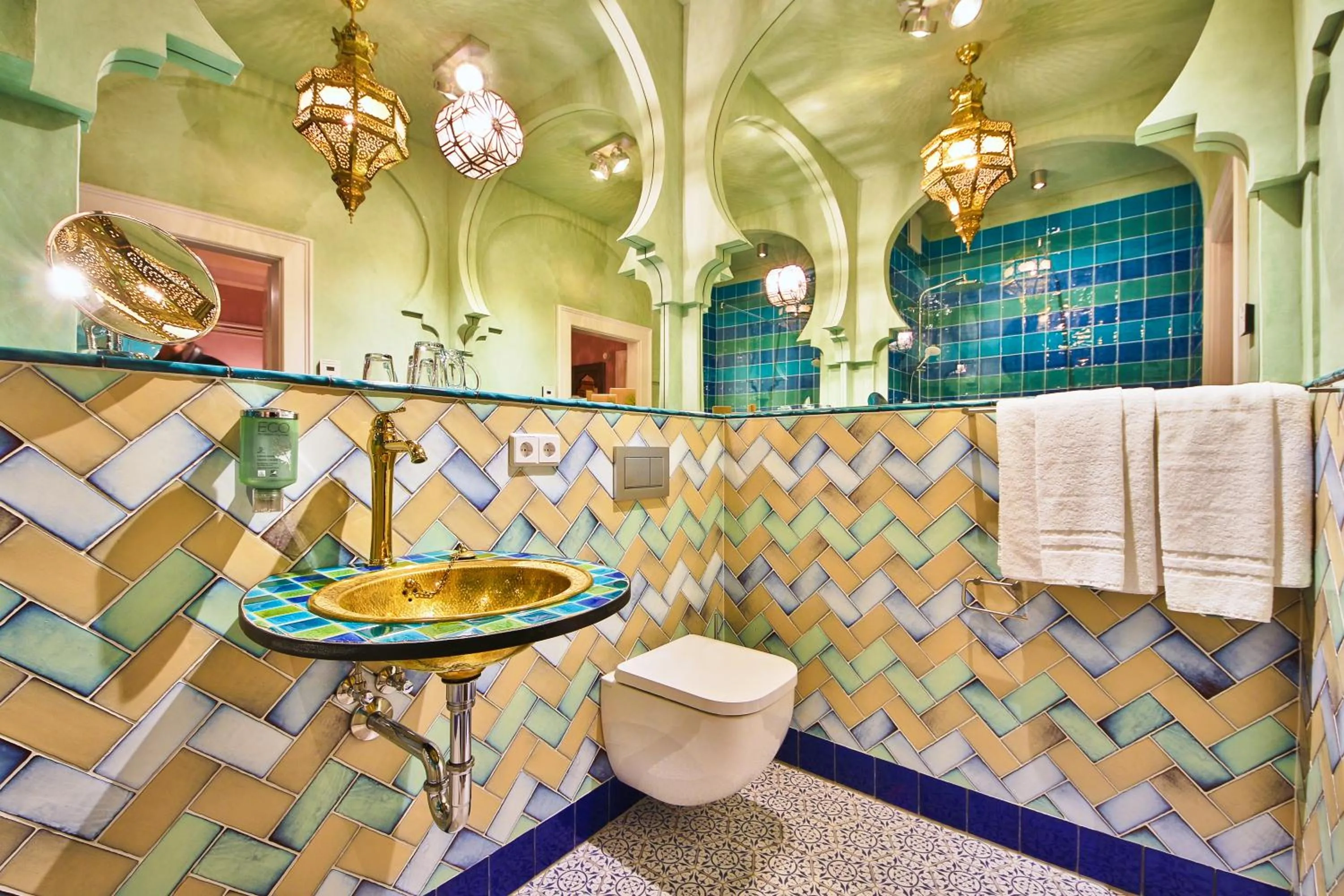 Bathroom in Bio-Hotel Villa Waldfrieden