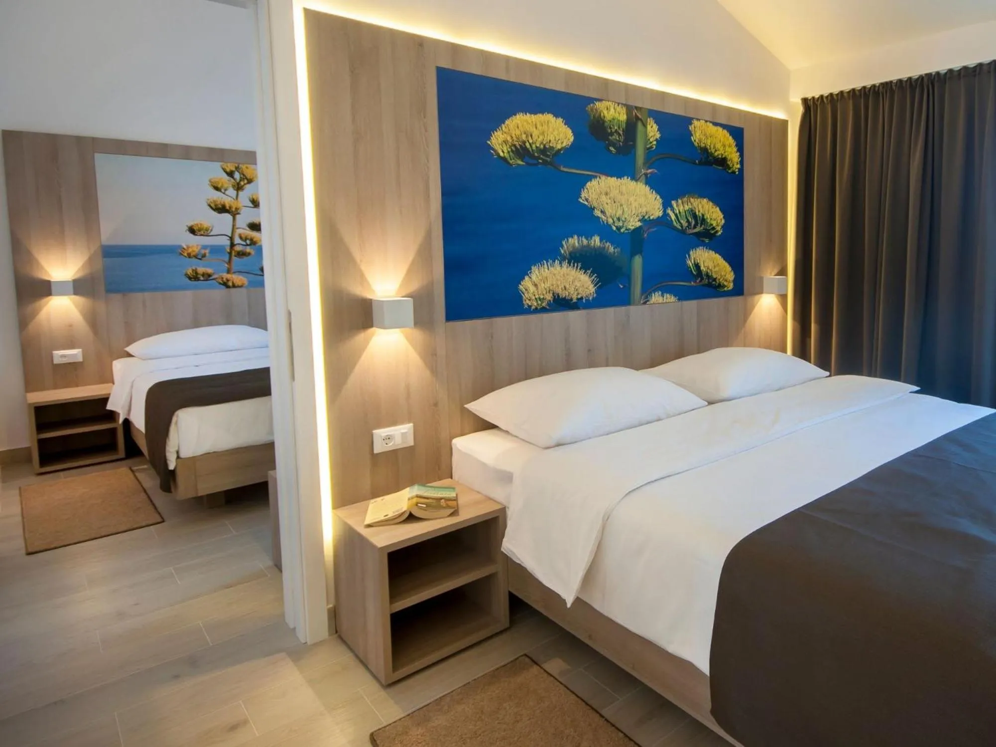 Bed in Medora Auri Family Beach Resort