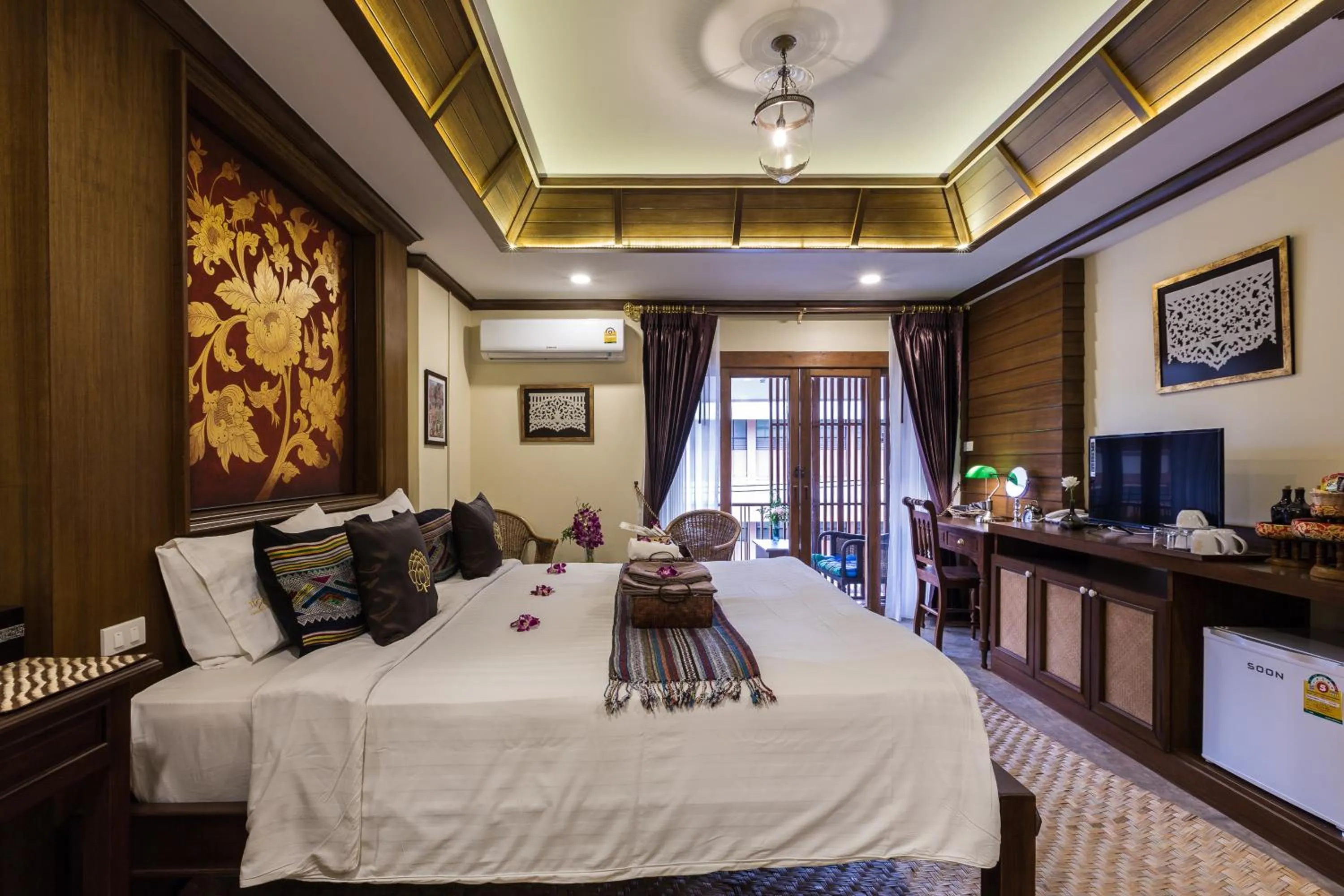 Decorative detail, Bed in Wannamas Chiangmai Boutique House