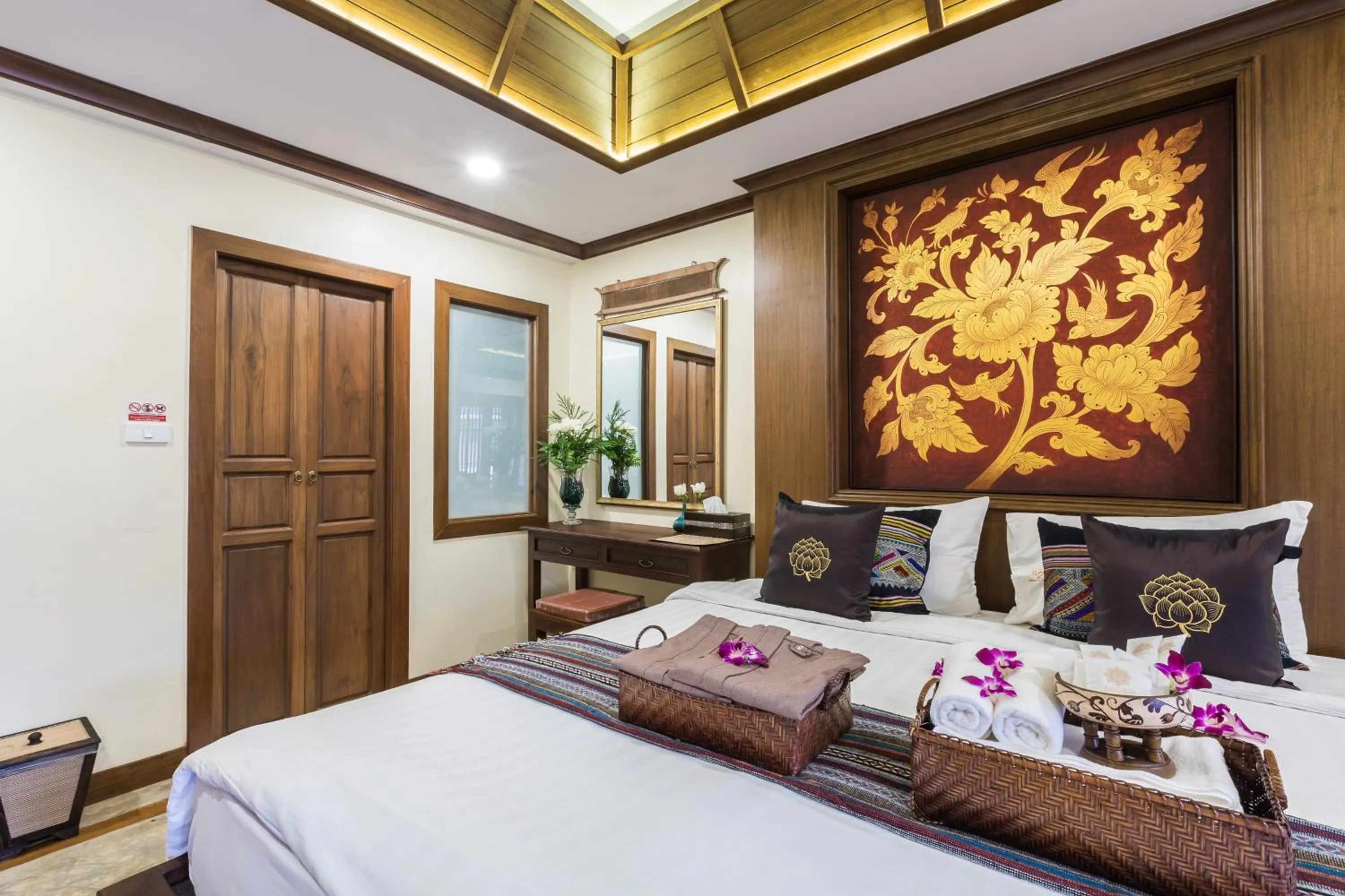 Decorative detail, Bed in Wannamas Chiangmai Boutique House