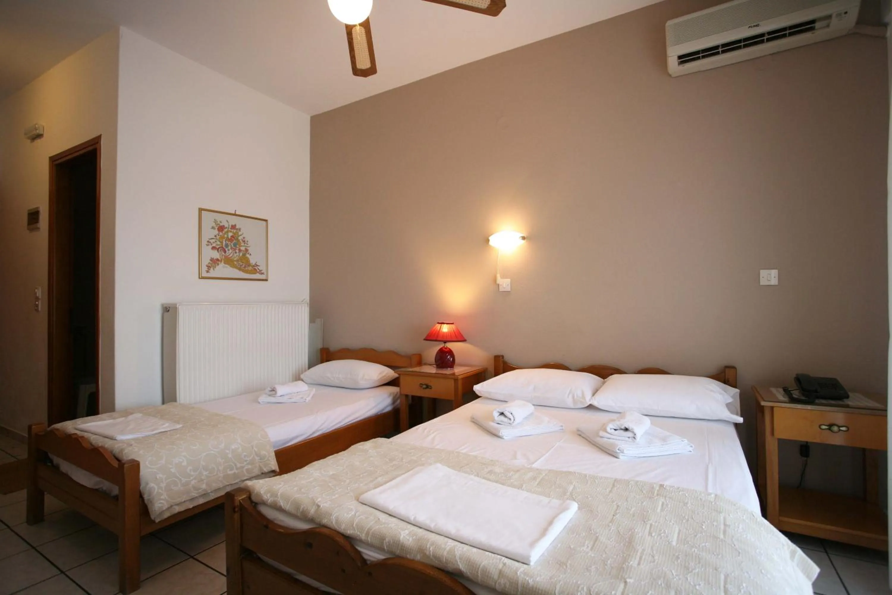 Bedroom, Bed in Olympus View Rooms Sauna & Spa