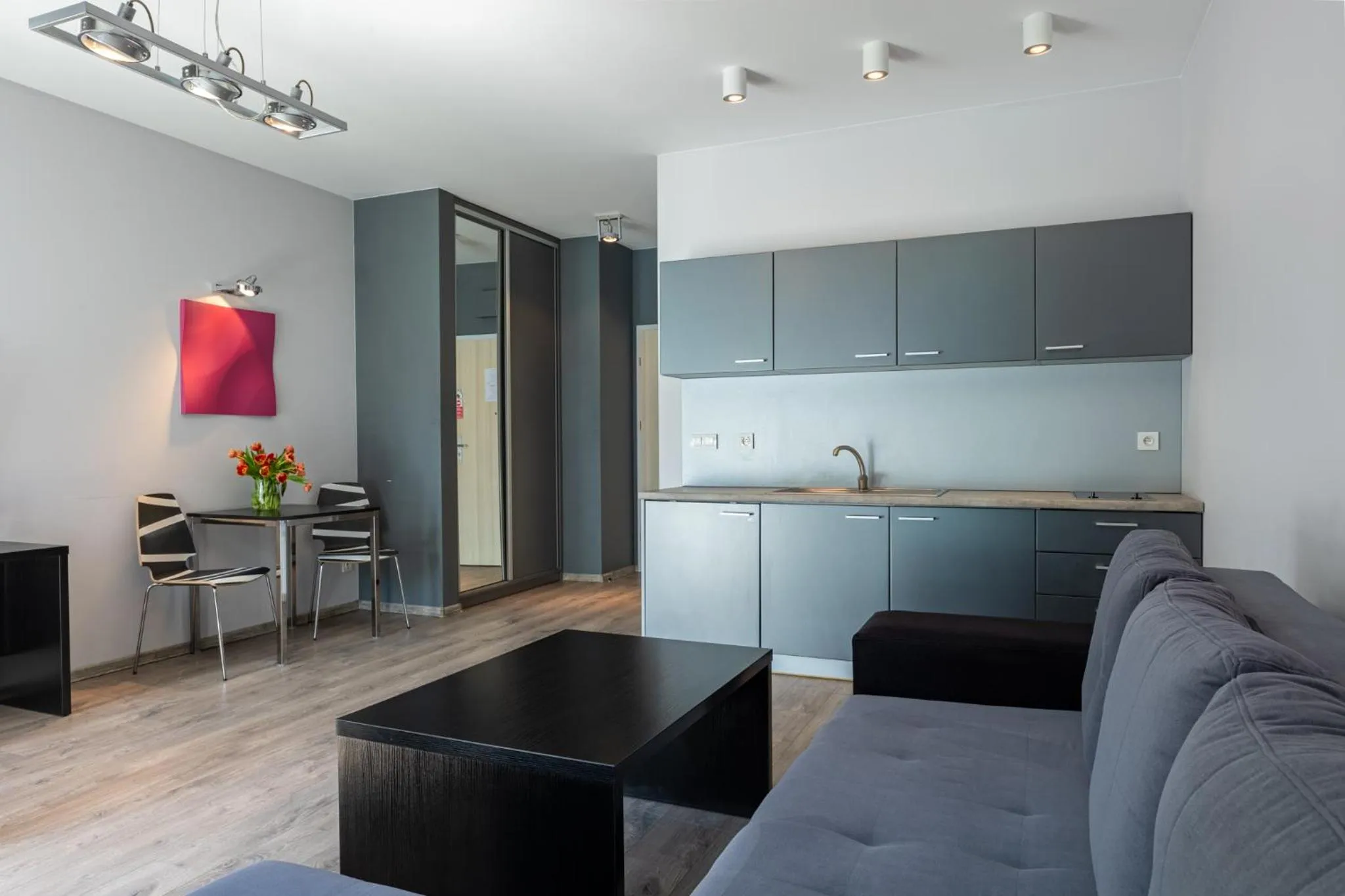 Kitchen or kitchenette in Apartamenty Baltic Inn