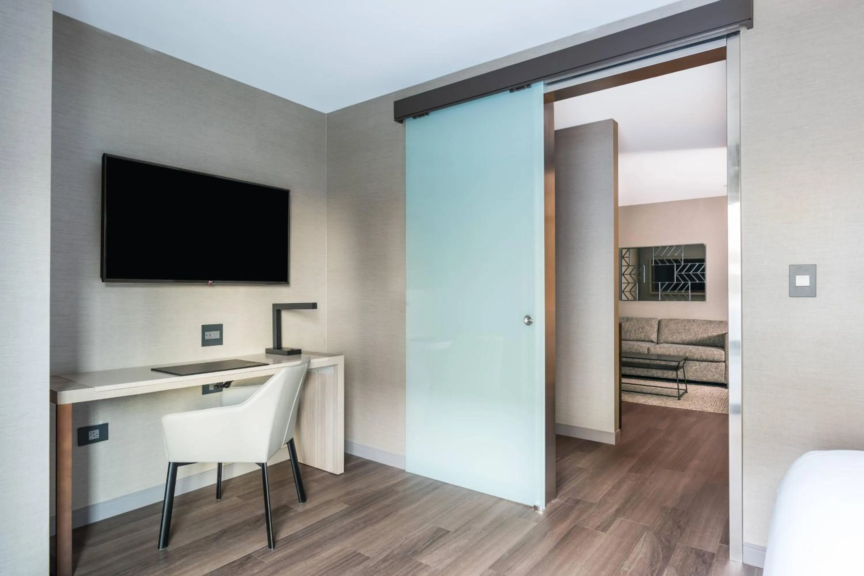 Photo of the whole room, Bed in AC Hotel by Marriott Worcester