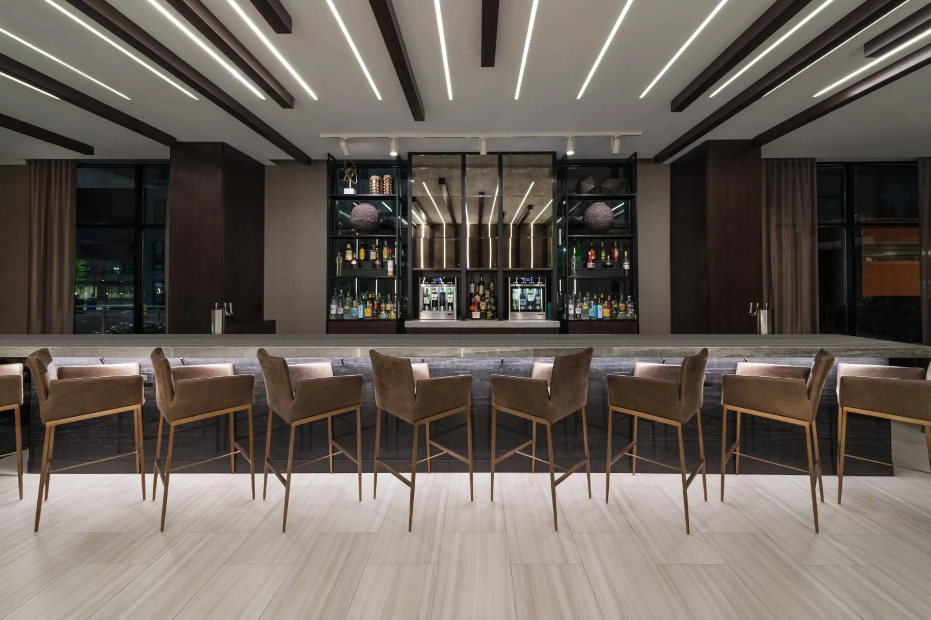 Lounge or bar in AC Hotel by Marriott Worcester