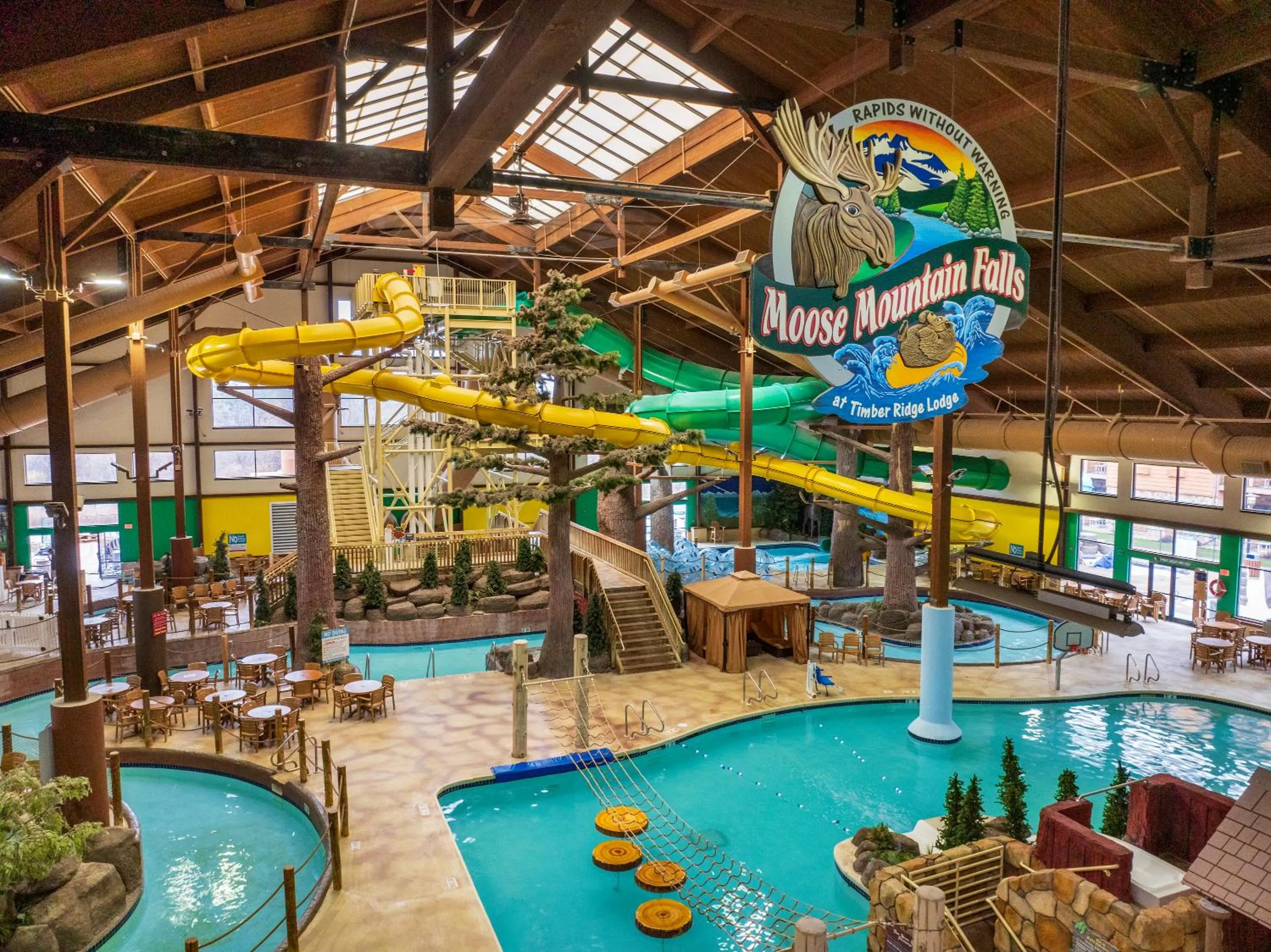 Aqua park in Timber Ridge Lodge and Waterpark