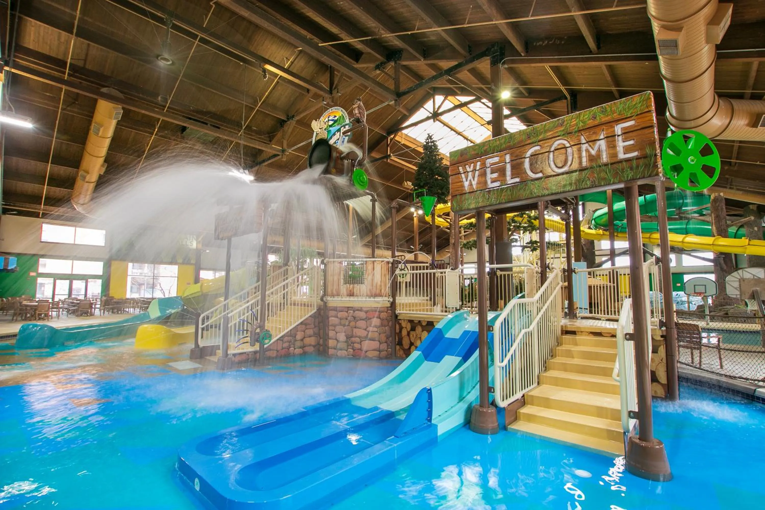 Aqua park in Timber Ridge Lodge and Waterpark