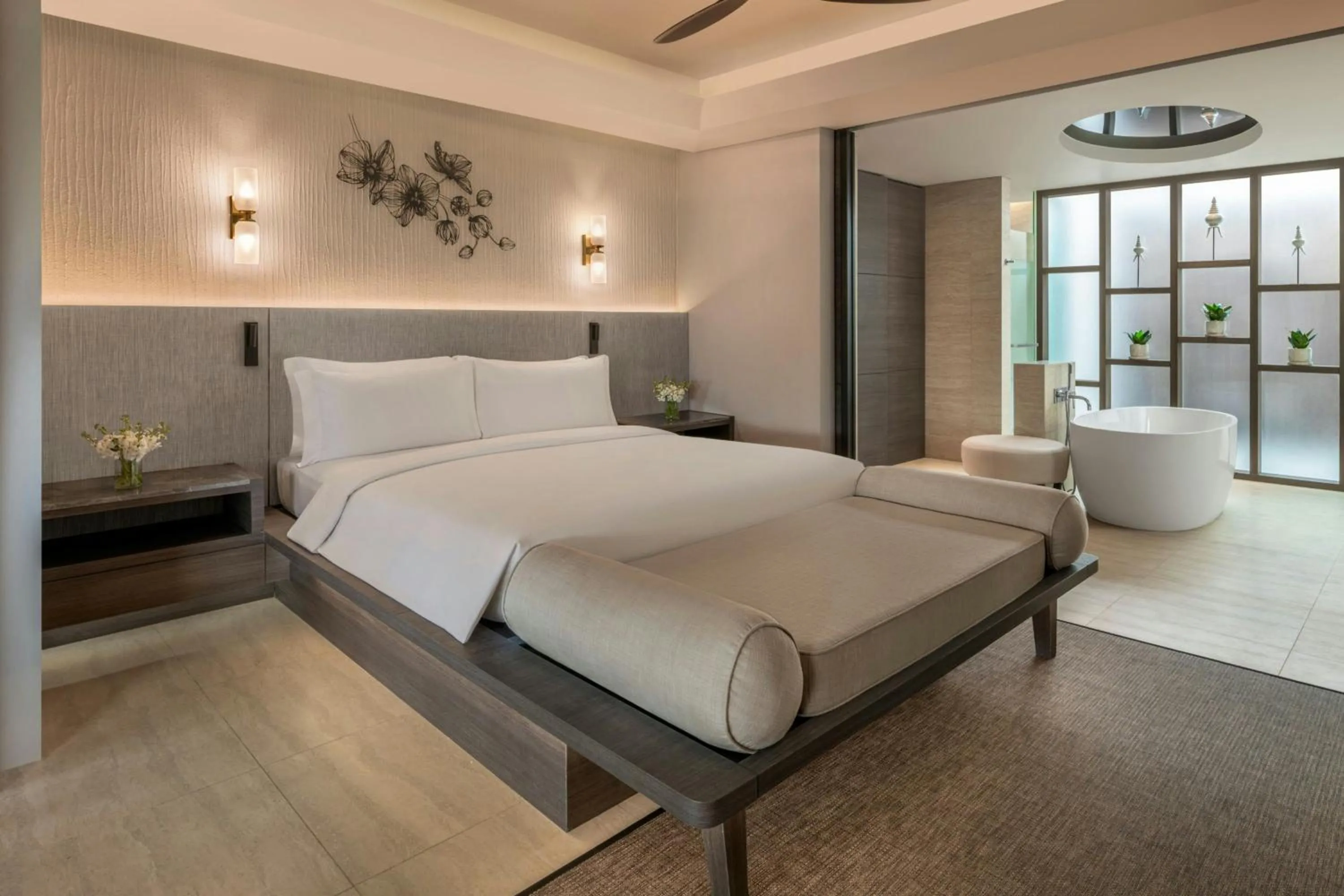 Bedroom, Bed in The Ritz-Carlton, Koh Samui