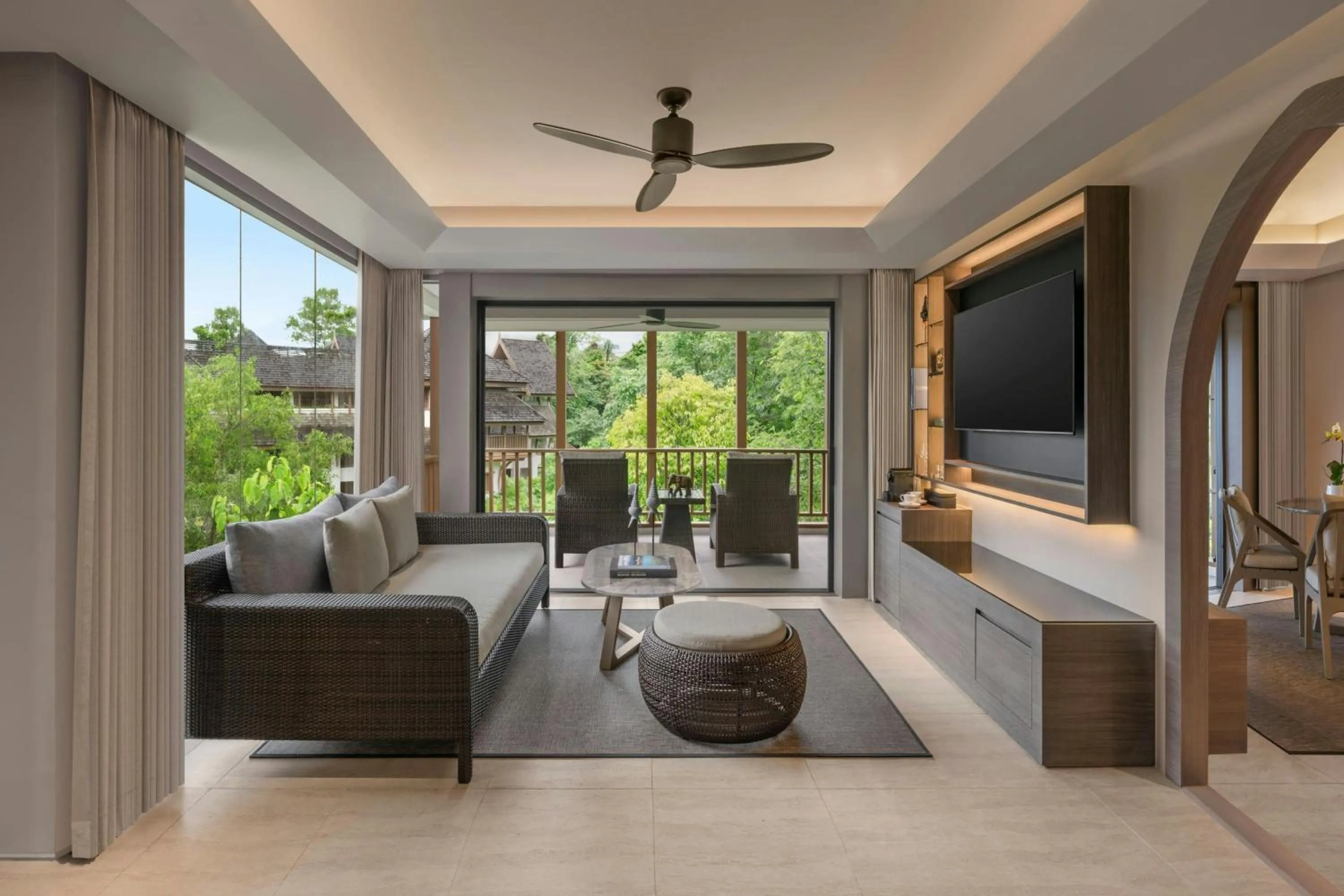 Living room in The Ritz-Carlton, Koh Samui