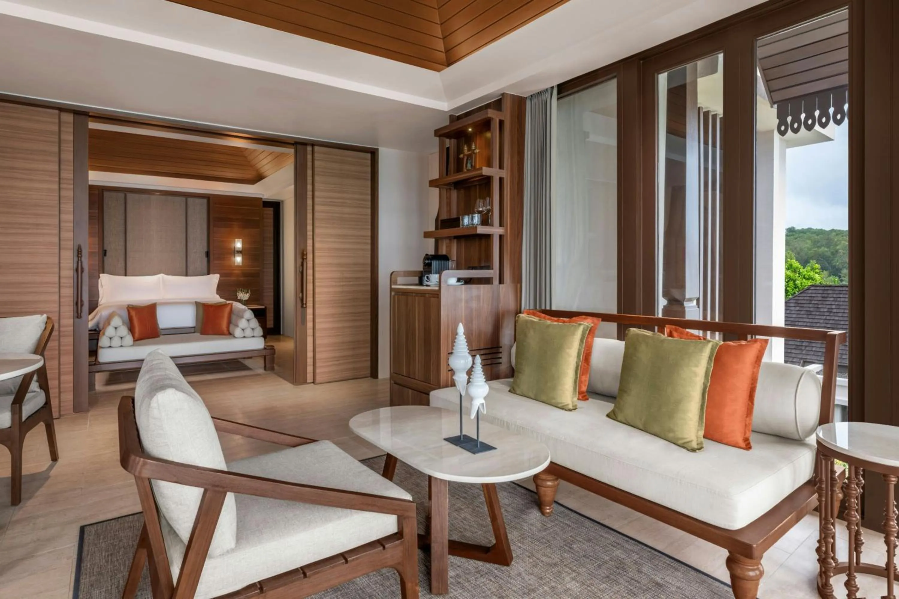 Living room in The Ritz-Carlton, Koh Samui