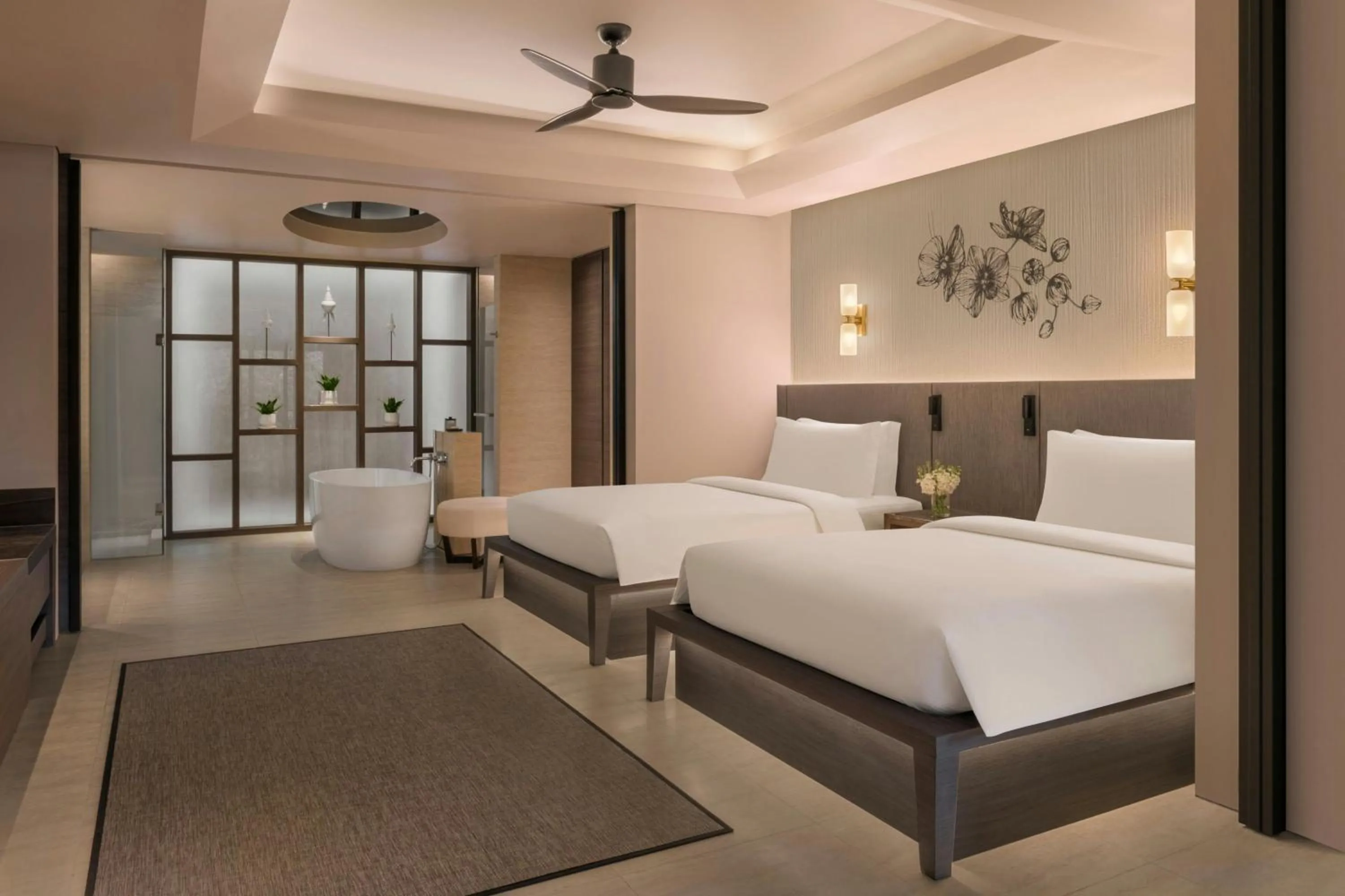 Bedroom, Bed in The Ritz-Carlton, Koh Samui