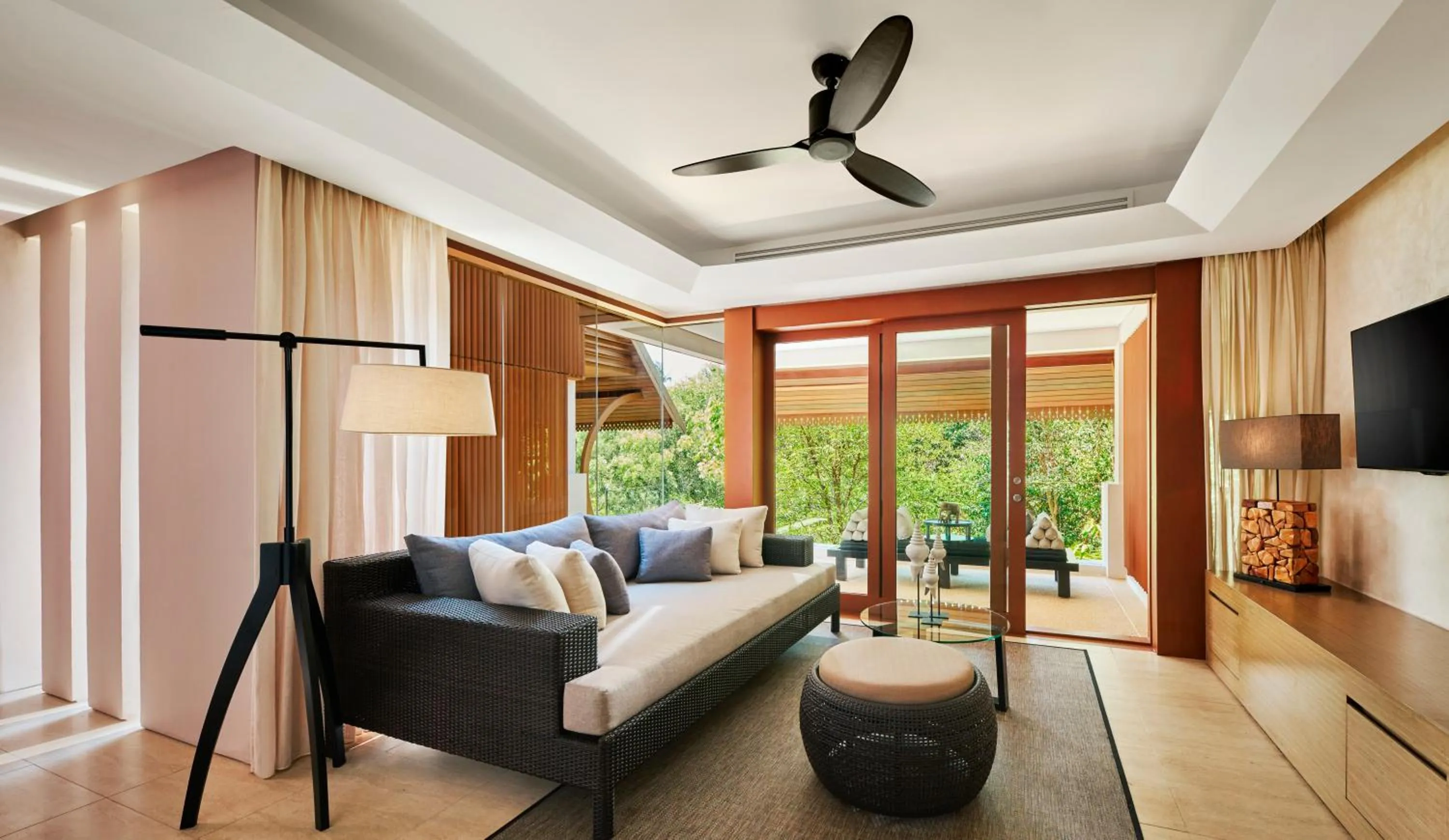 Living room in The Ritz-Carlton, Koh Samui