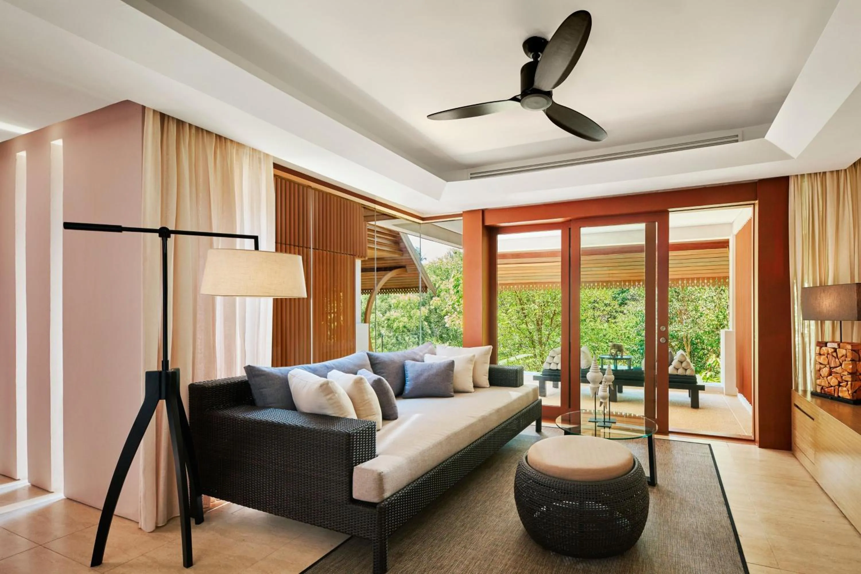Living room in The Ritz-Carlton, Koh Samui