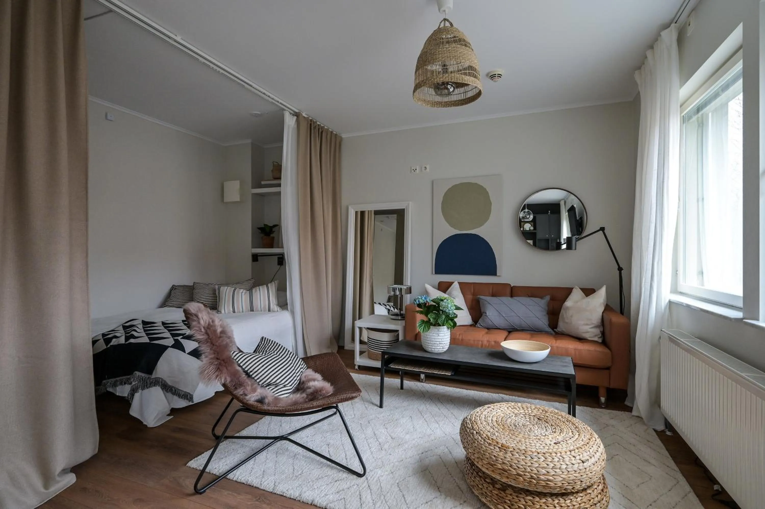 Bed in EttSmart Hotell