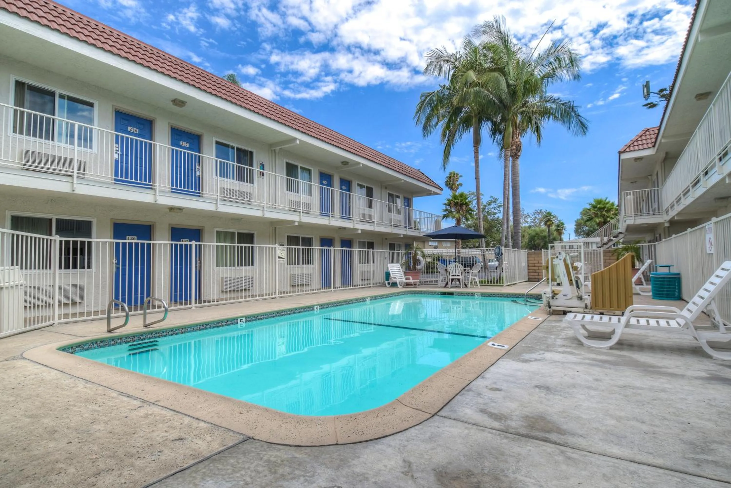 Swimming pool in Motel 6-Costa Mesa, CA