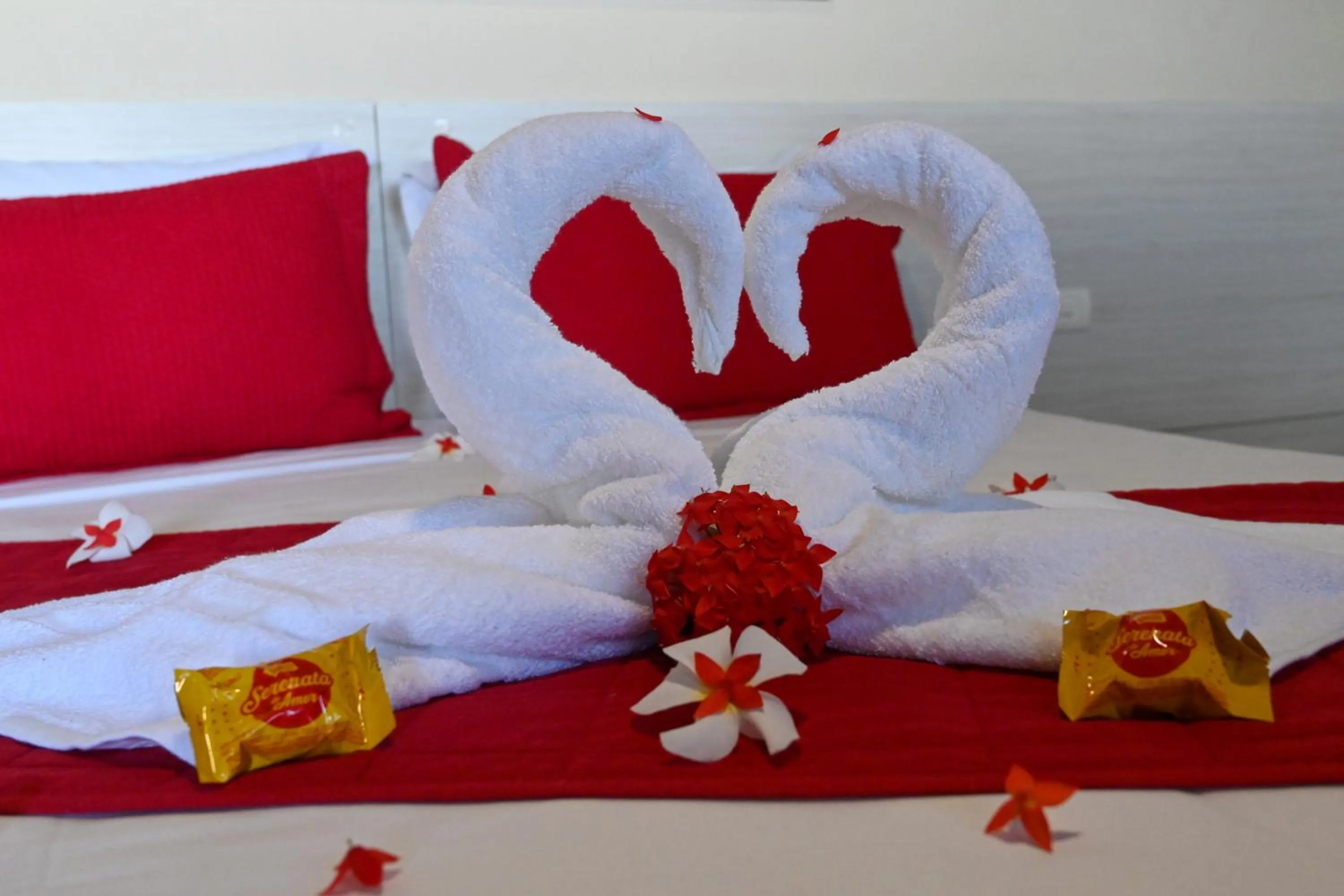 Decorative detail, Bed in Pousada Shalom Beach