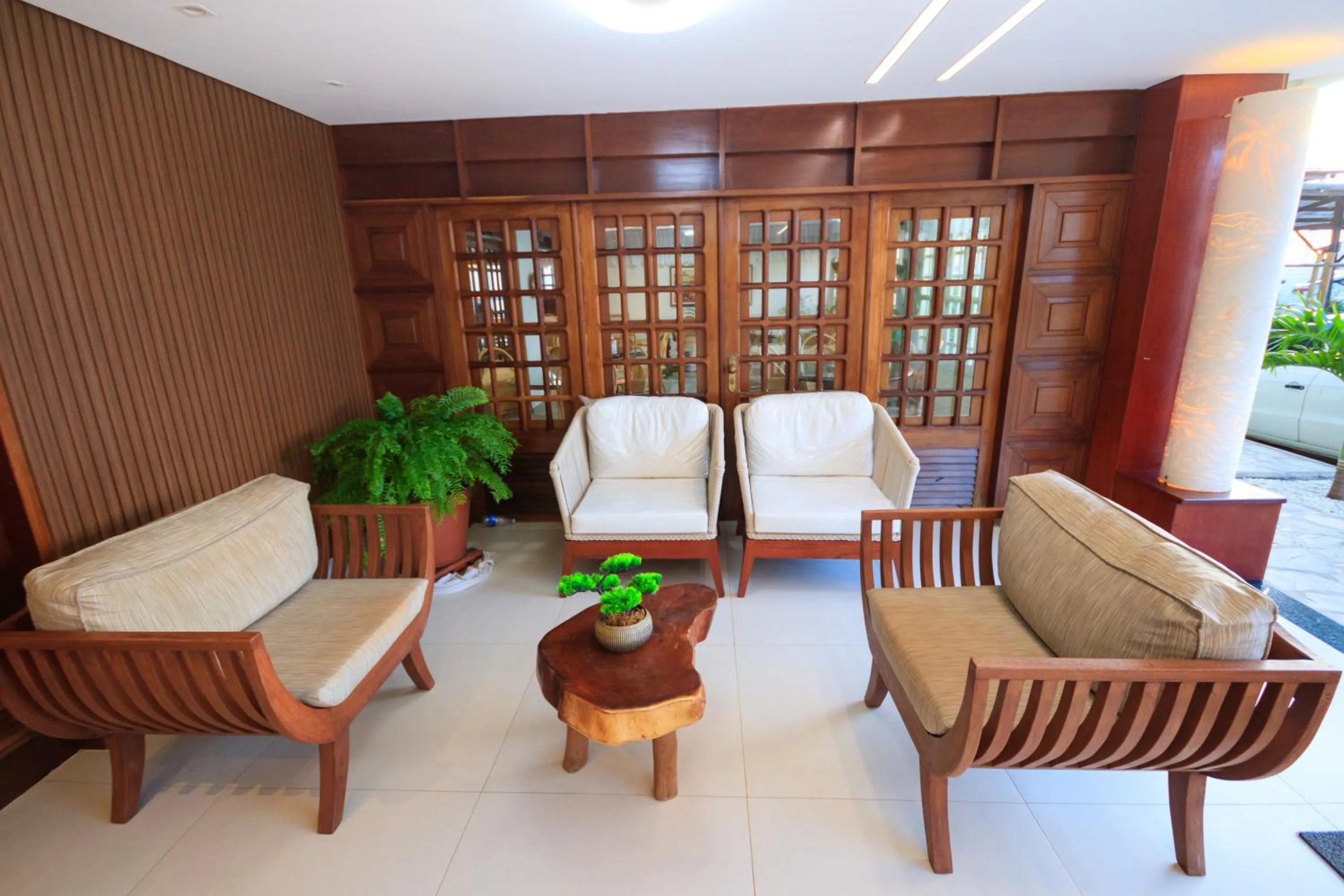 Seating area in Pousada Shalom Beach