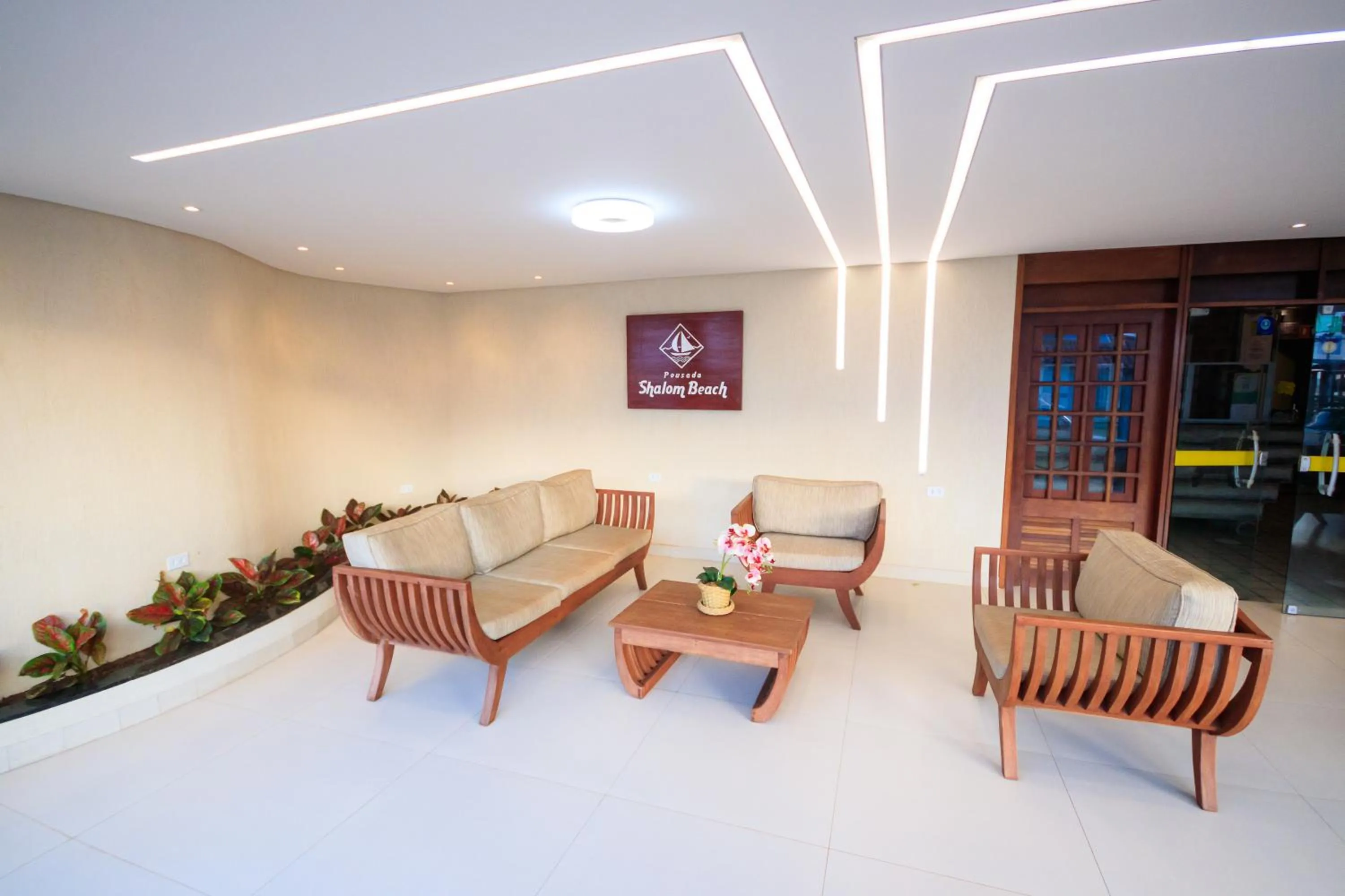 Seating area in Pousada Shalom Beach