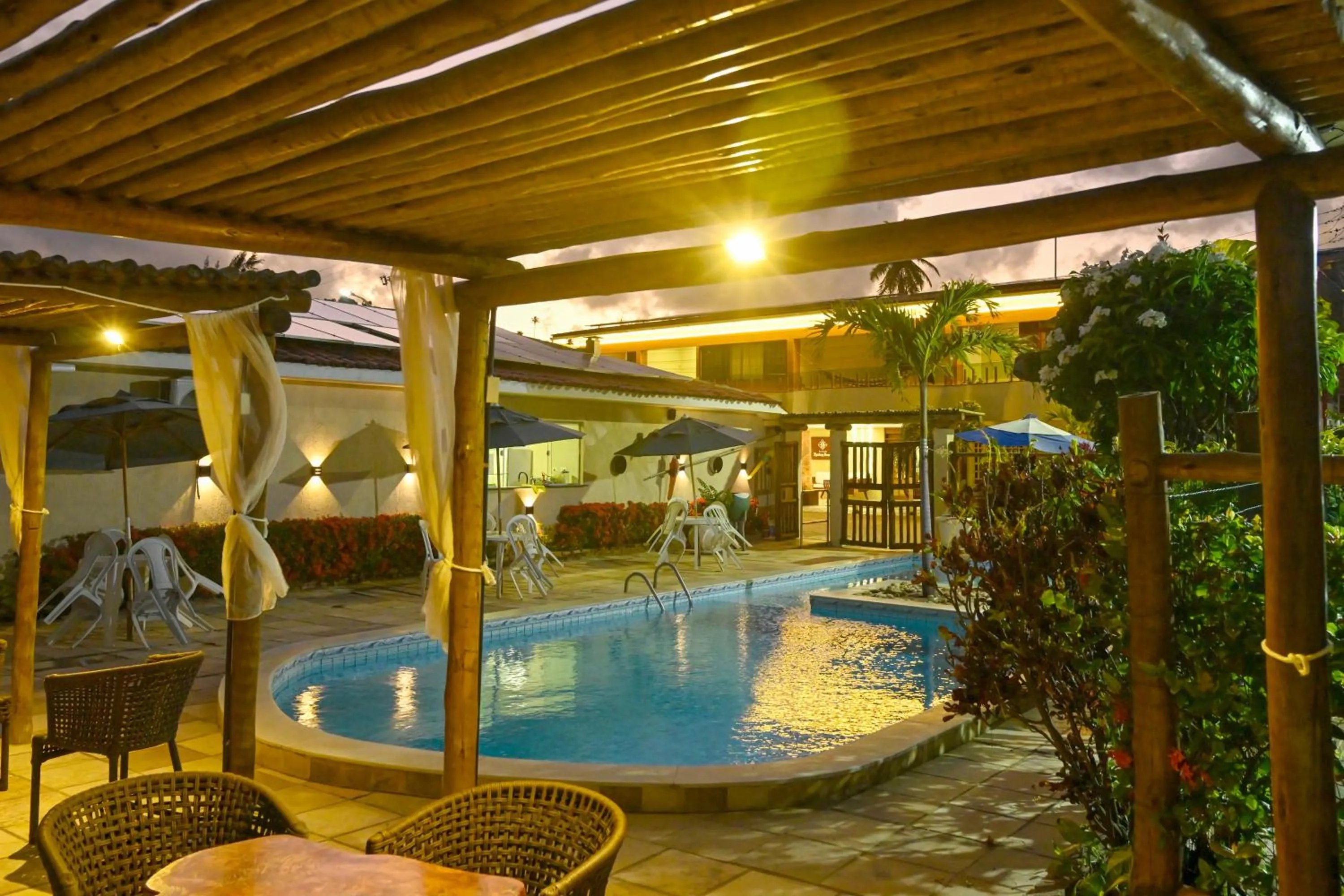 Pool view in Pousada Shalom Beach