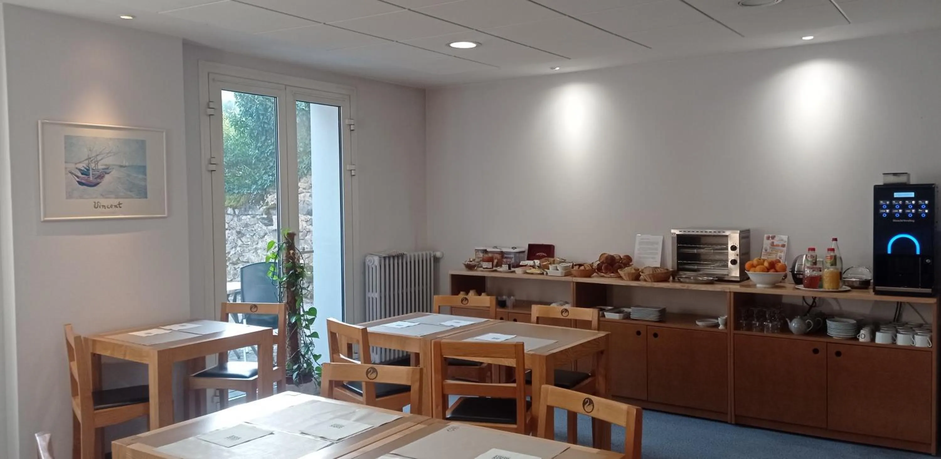 Buffet breakfast in Logis Hotel Restaurant Le Cygne