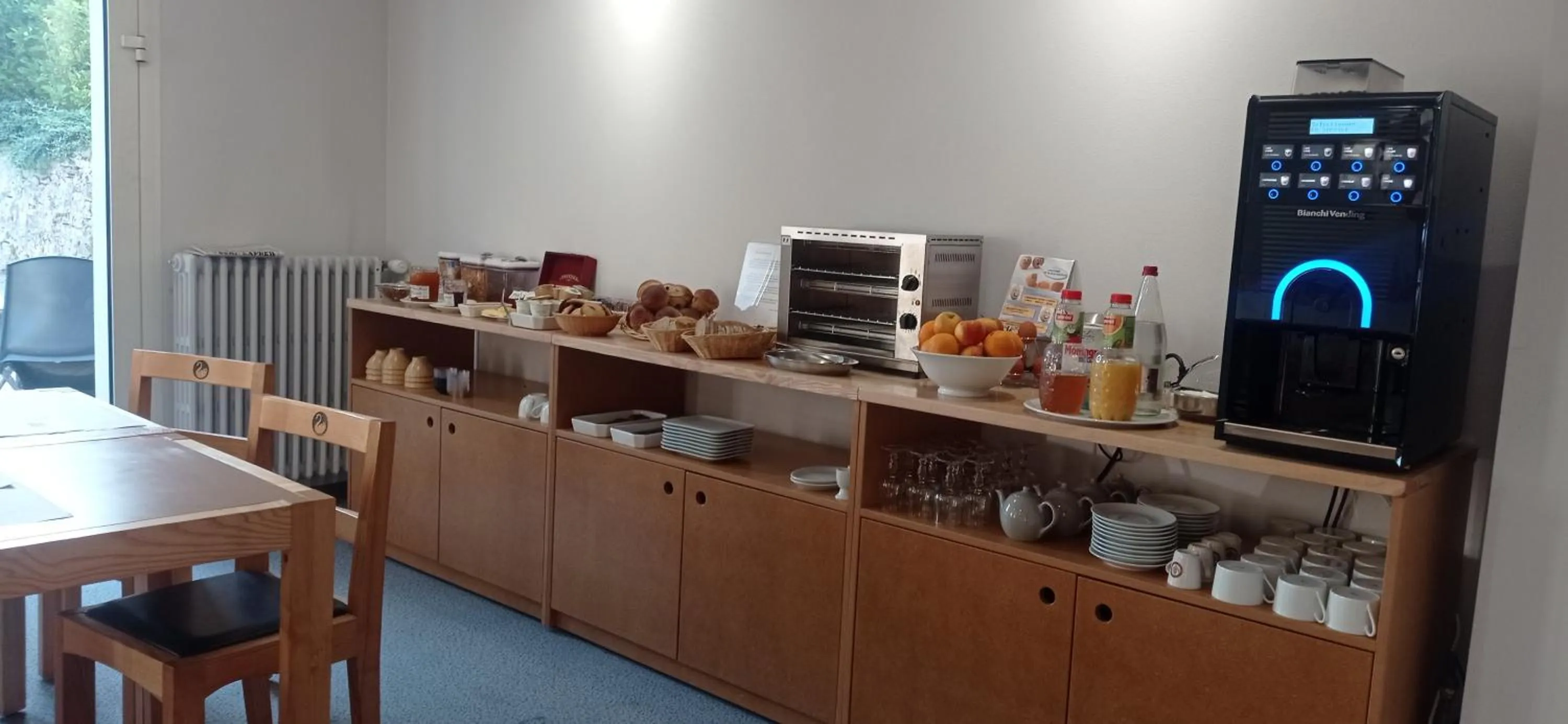 Continental breakfast in Logis Hotel Restaurant Le Cygne