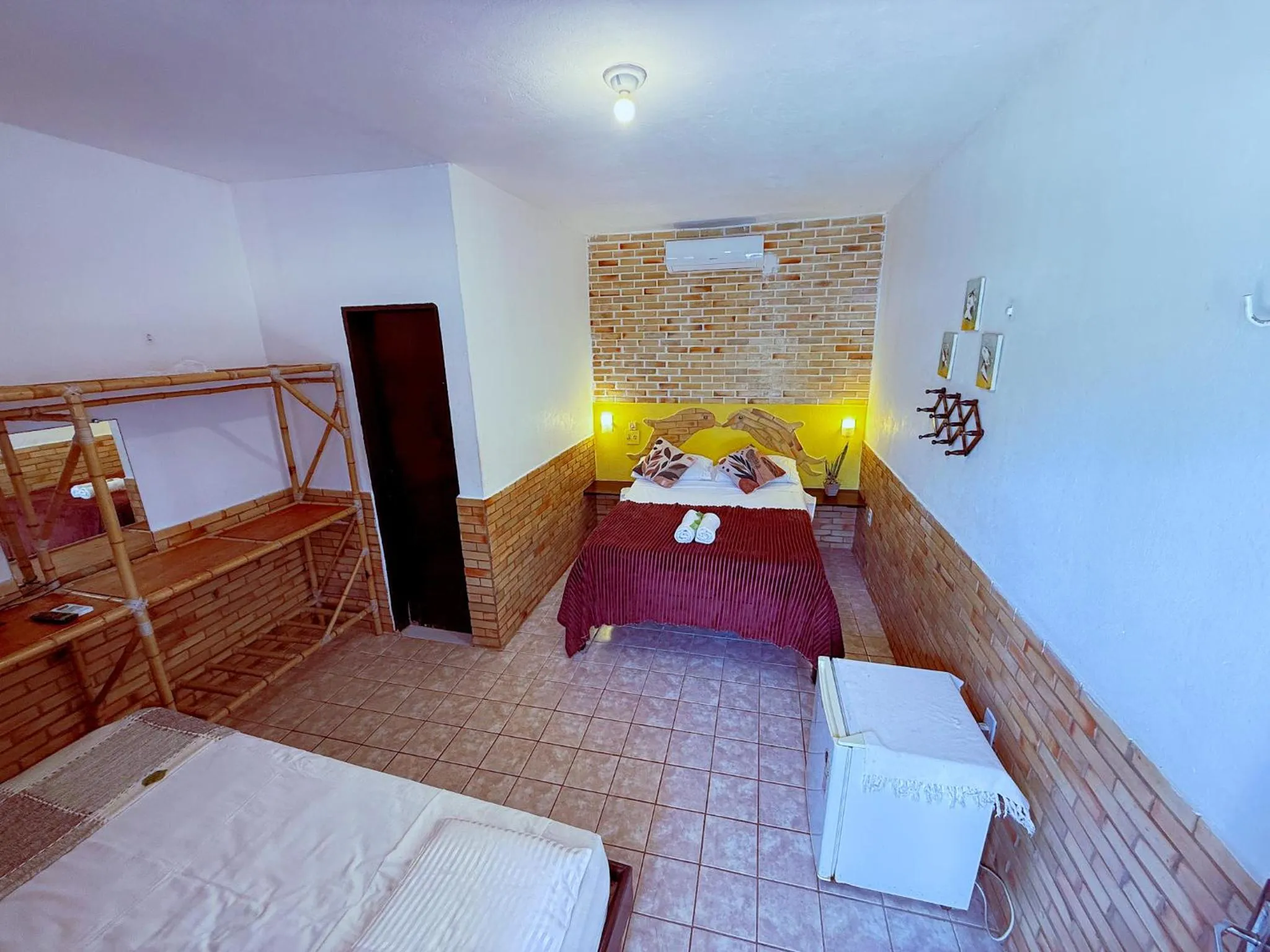 Bed in Pousada Praia do Amor Pipa