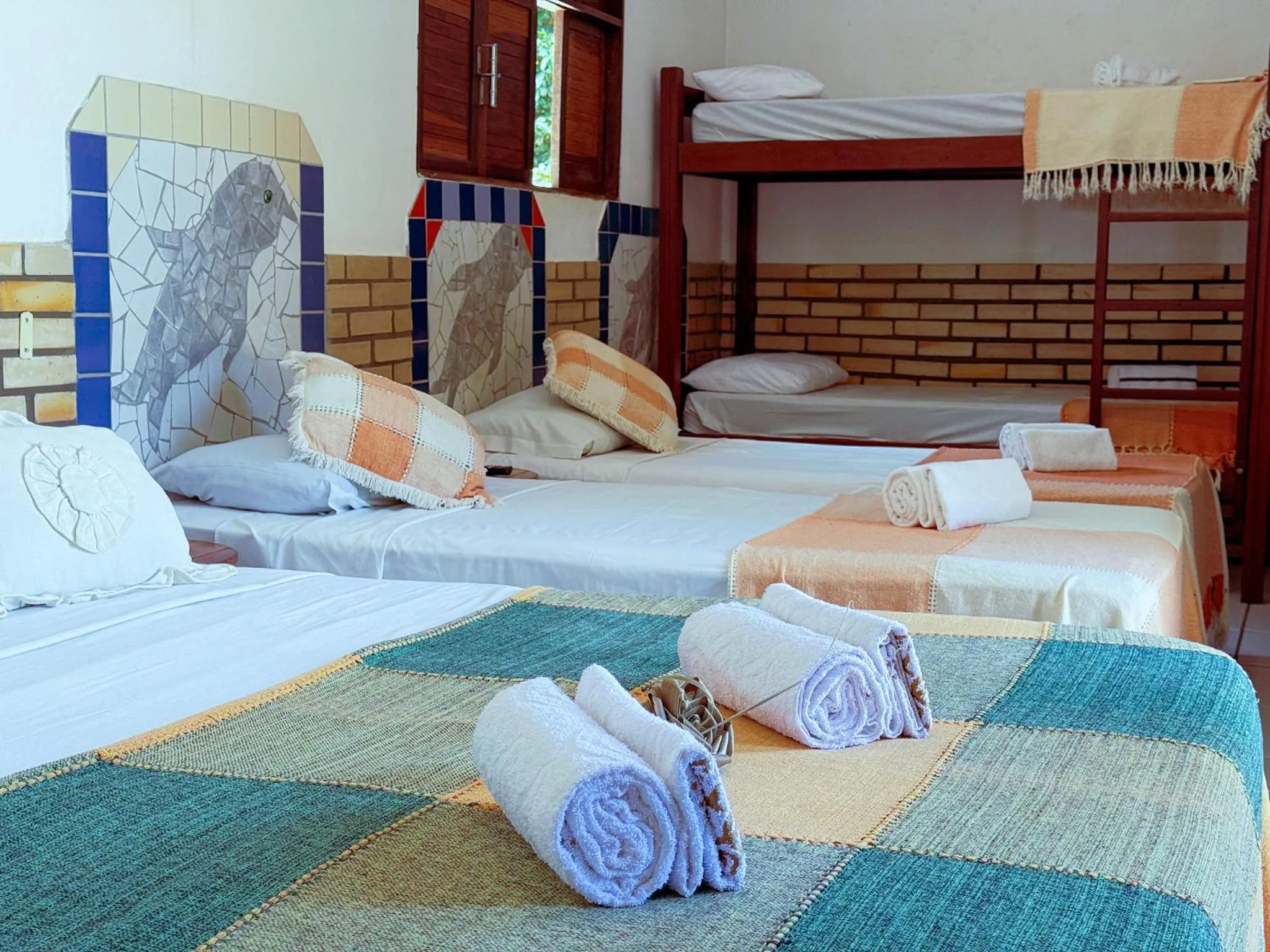 Bed in Pousada Praia do Amor Pipa