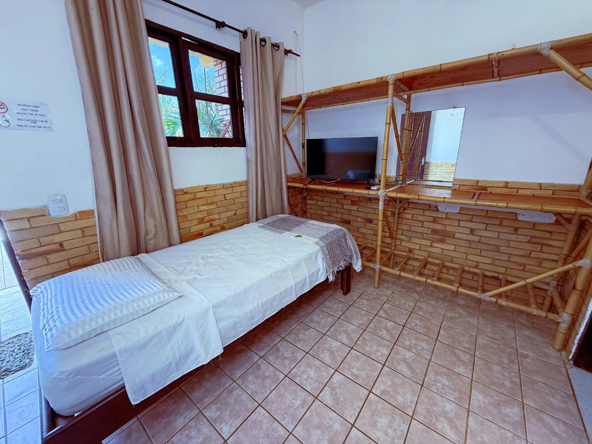 Bed in Pousada Praia do Amor Pipa