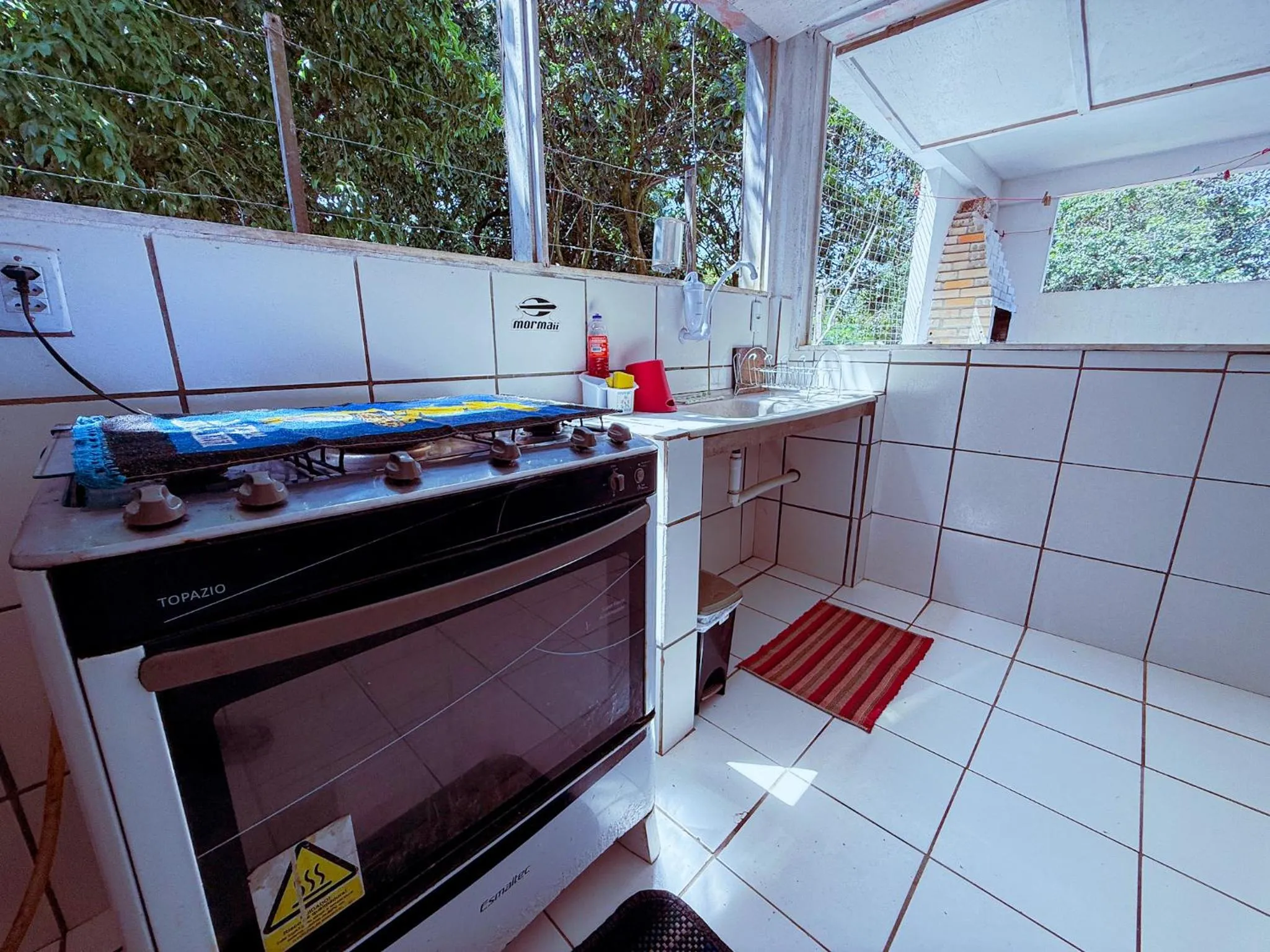 Kitchen or kitchenette in Pousada Praia do Amor Pipa