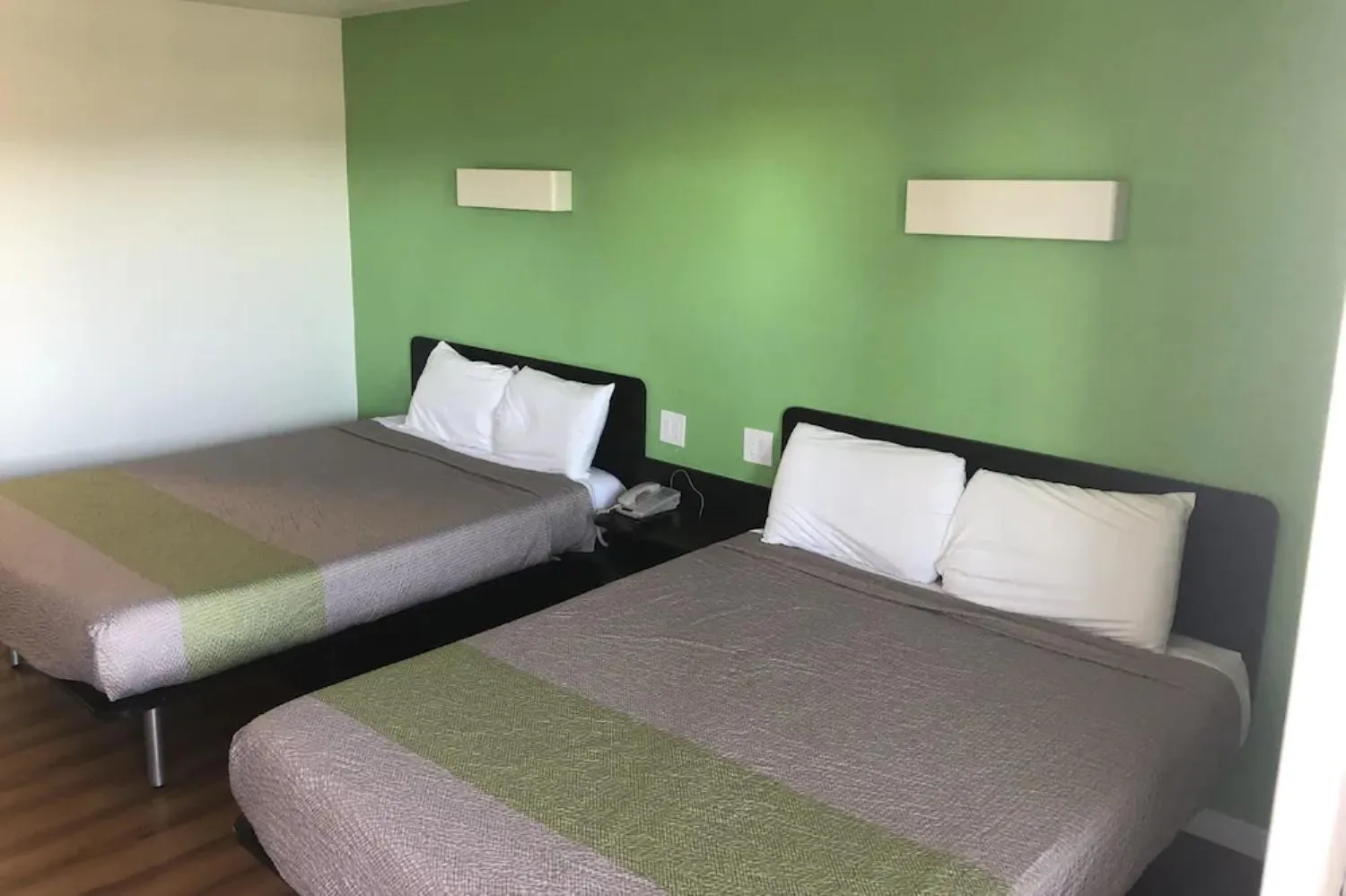 Bed in Motel 6-Barstow, CA