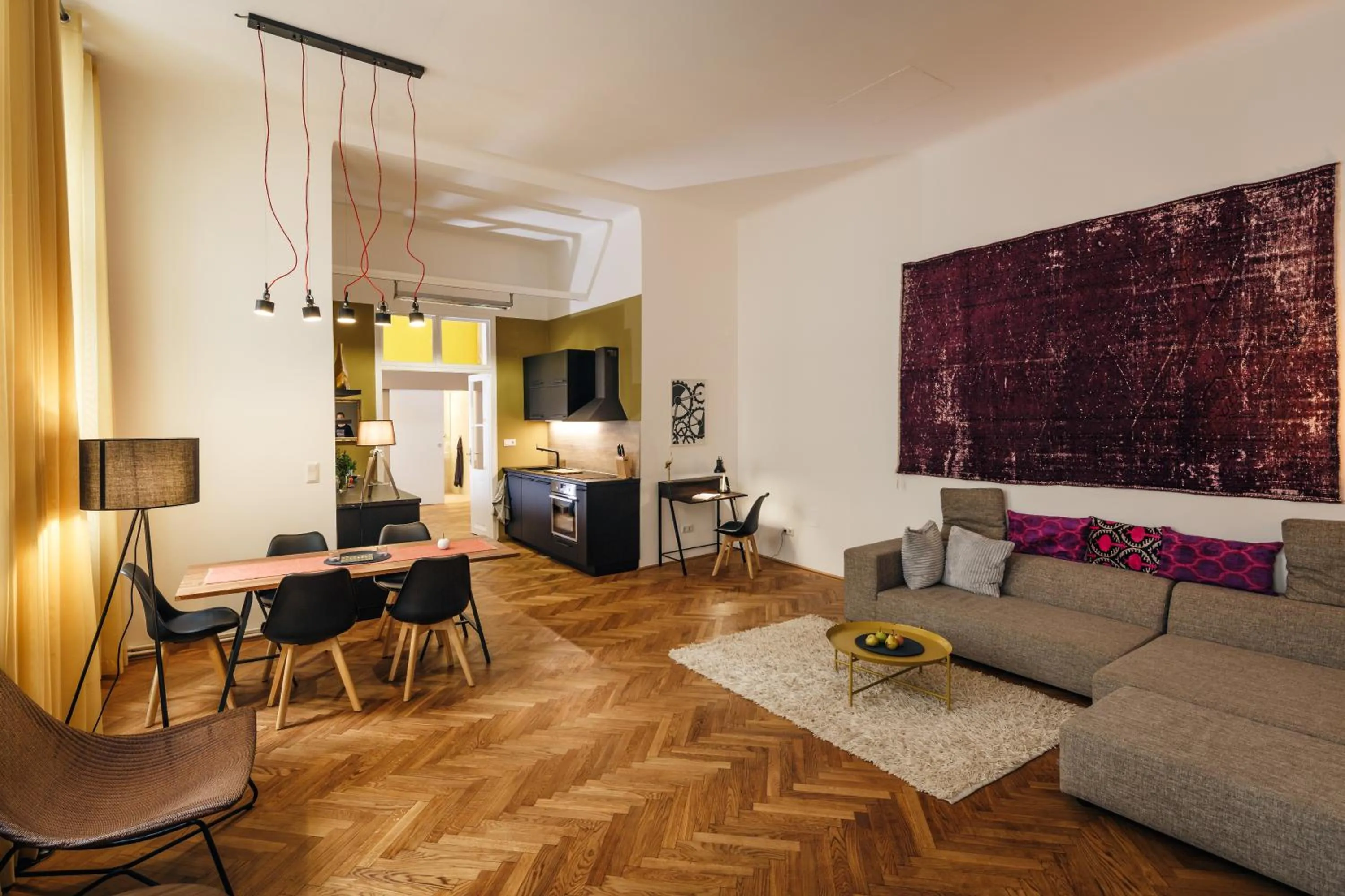 Seating area in The Temple