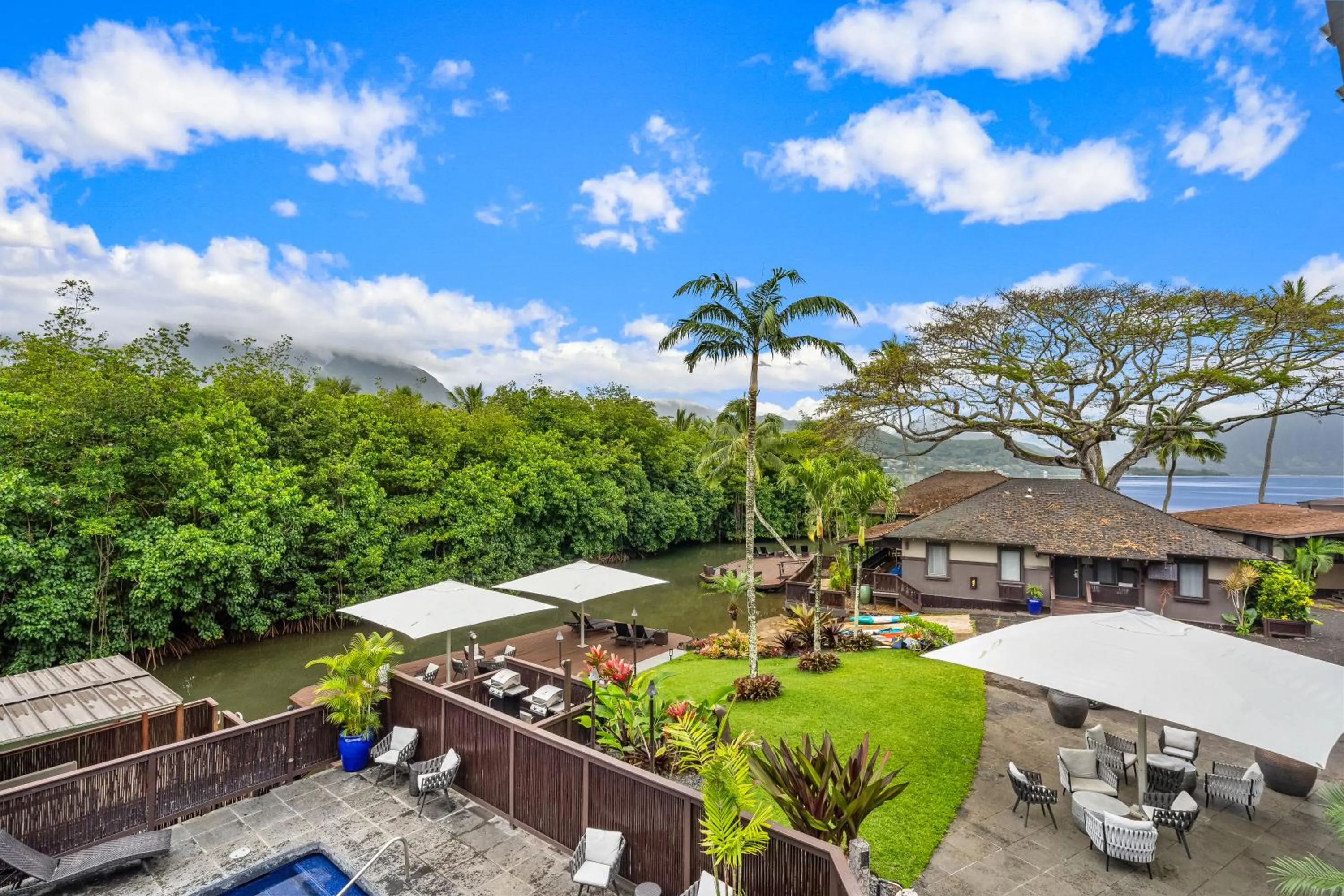 Patio in Paradise Bay Resort